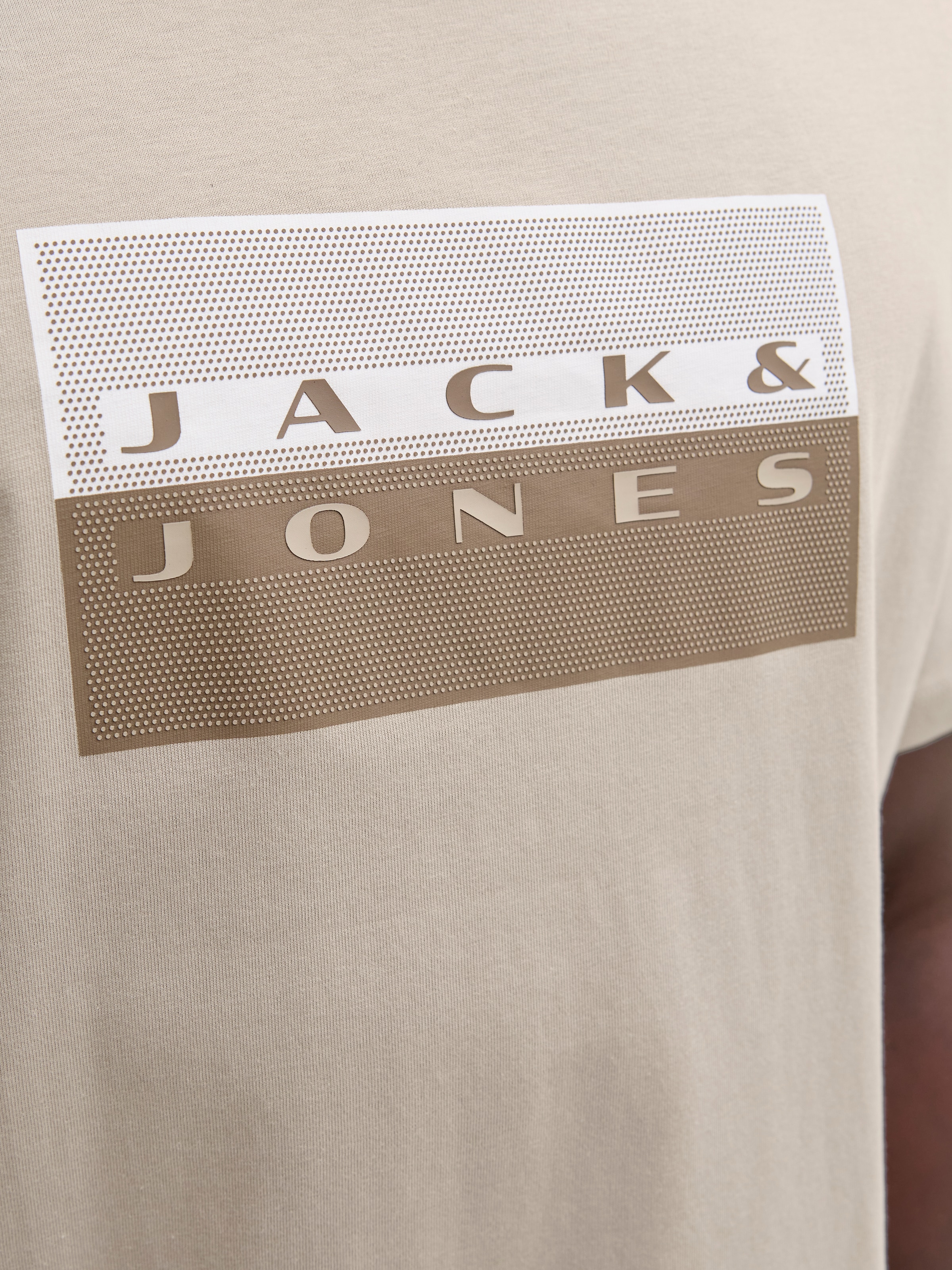 Jack & Jones Kurzarmshirt »JCOFUSION DOTS PRINT TEE SS CREW SN« Baumwolle, regular fit