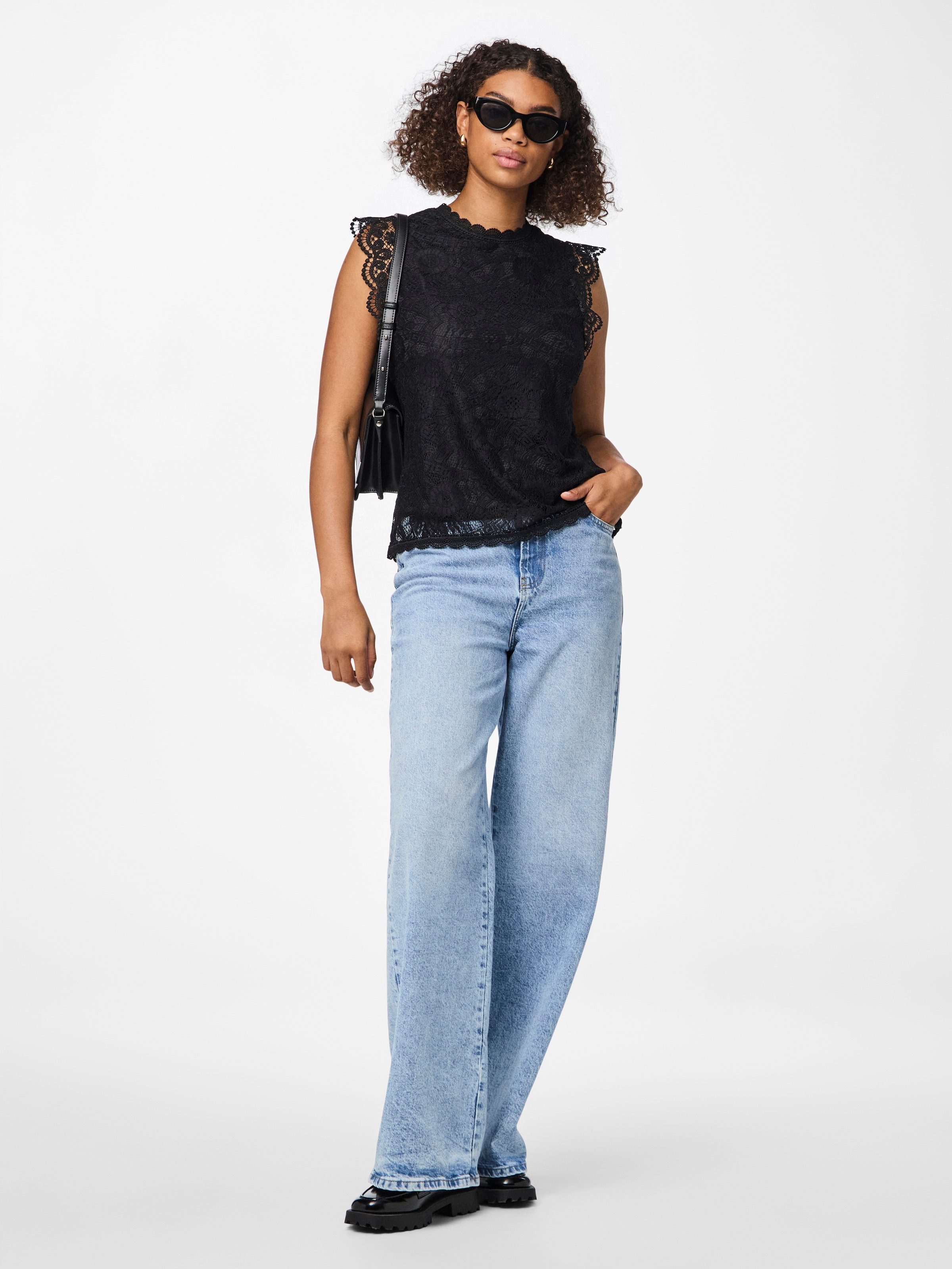 pieces Spitzentop »PCOLLINE«