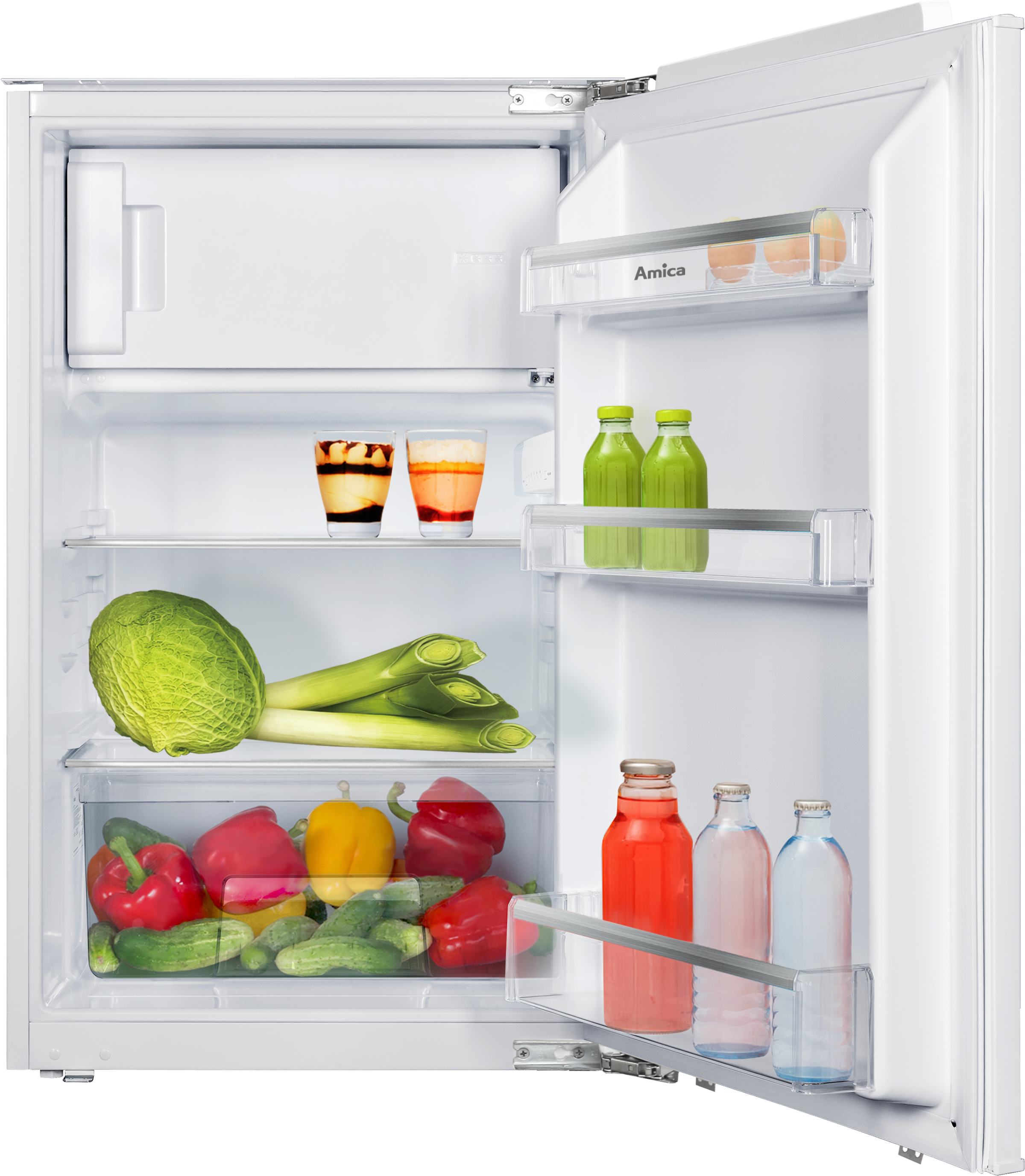 Amica Einbaukühlgefrierkombination »EKSX 361 905« 87,1 cm hoch 54 cm breit günstig online kaufen