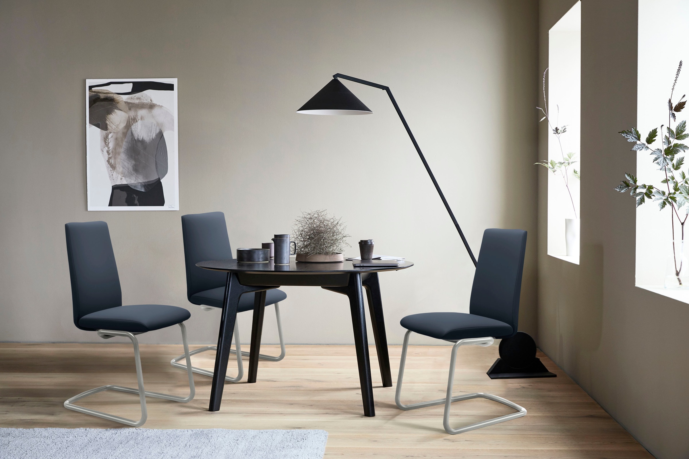 Stressless® Polsterstuhl »Laurel«, Leder PALOMA, Low Back, Größe M, mit Beinen aus Stahl in Chrom glänzend