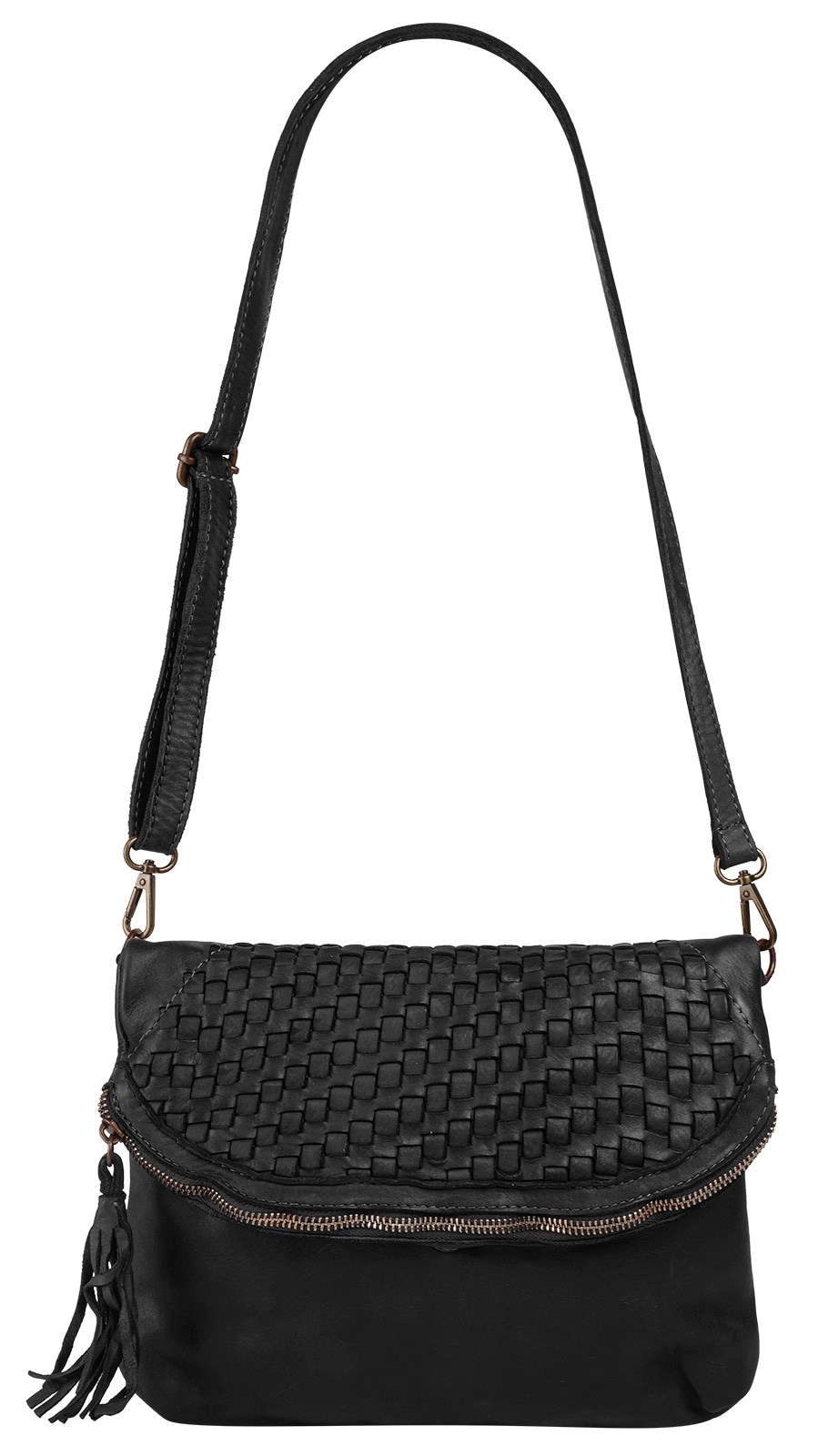 Samantha Look Umhängetasche echt Leder, Made in Italy