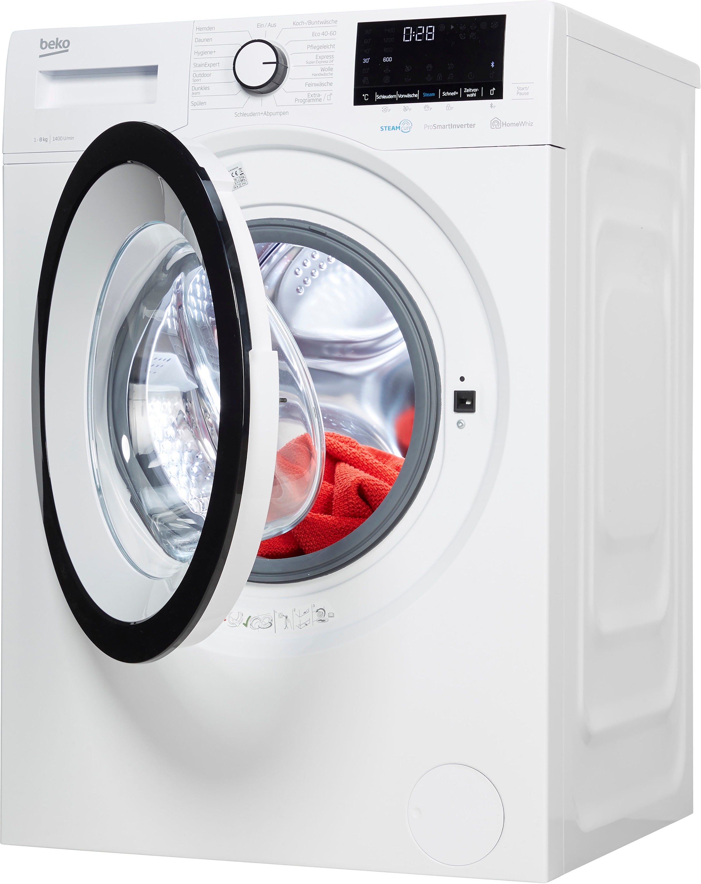BEKO Waschmaschine »WMO81465STR1«, WMO81465STR1, 8 Raten kaufen auf 1400 U/min kg