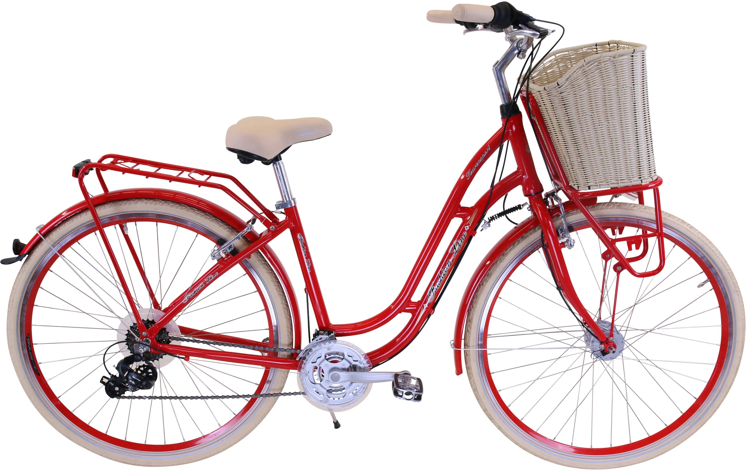 Bild von FASHION LINE Cityrad, 21 Gang, Shimano, TOURNEY TY 300 Schaltwerk, Kettenschaltung