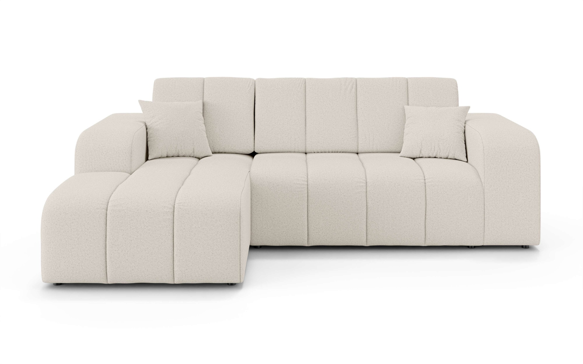 INOSIGN Ecksofa »CASSY L-Form, Schlafsofa mit Bettkasten, Maße B/T/H: 245/165/88 cm«, mit 2 Rückenkissen, Recamiere rechts oder links bestellbar