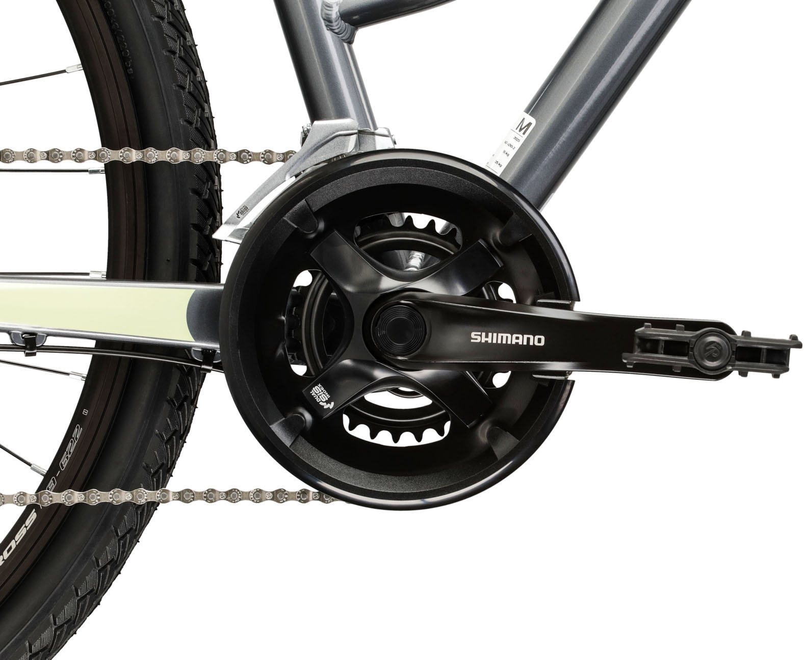 Kross Crossrad »Crossrad Damen 28" Evado 3.0 grau 16 Gänge« 16 Gang Shimano ACERA M3020 Schaltwerk Kettenschaltung