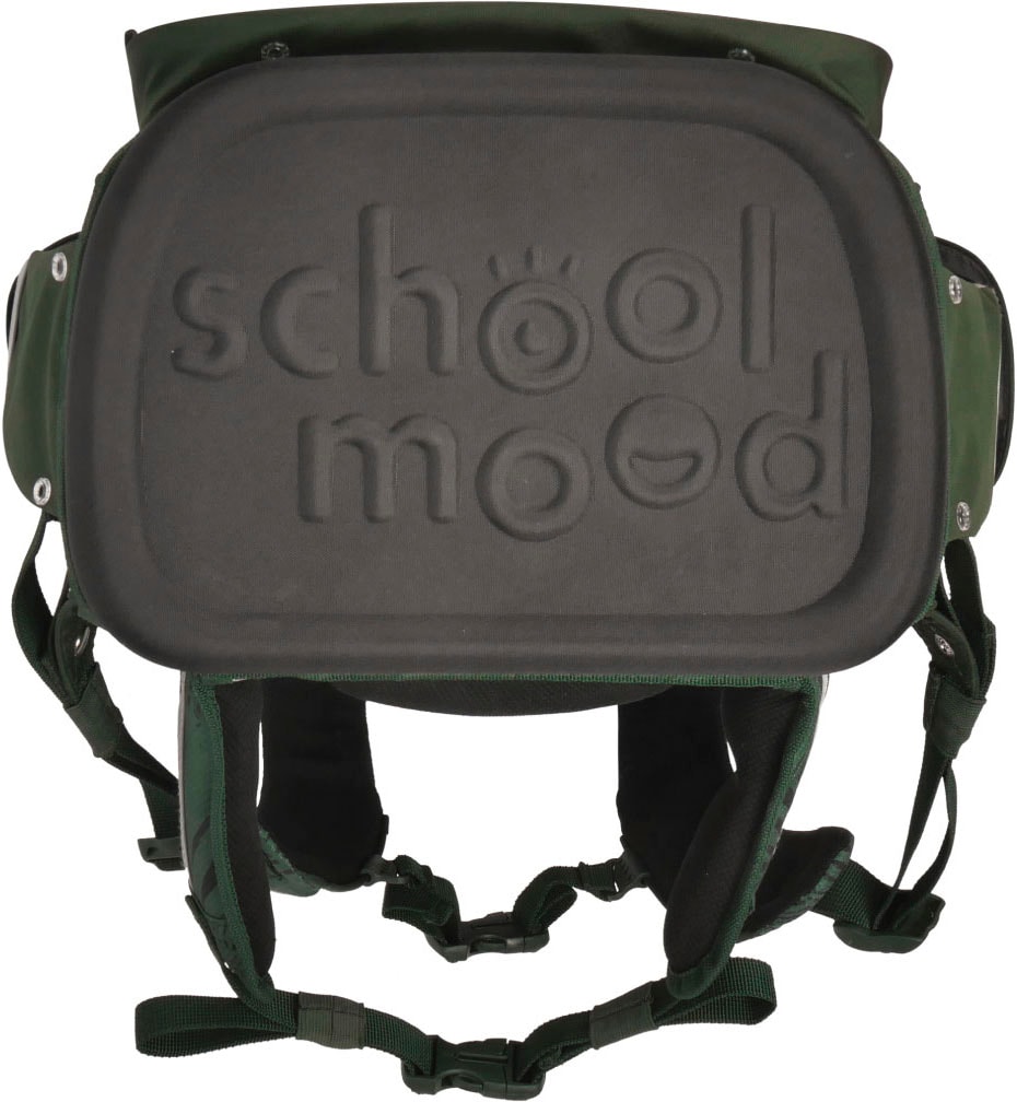 SCHOOL-MOOD® Schulranzen »Timeless, Daniel (Dinosaurier)«, retroreflektierende Flächen, mit LED-Patchy; aus recyceltem Material