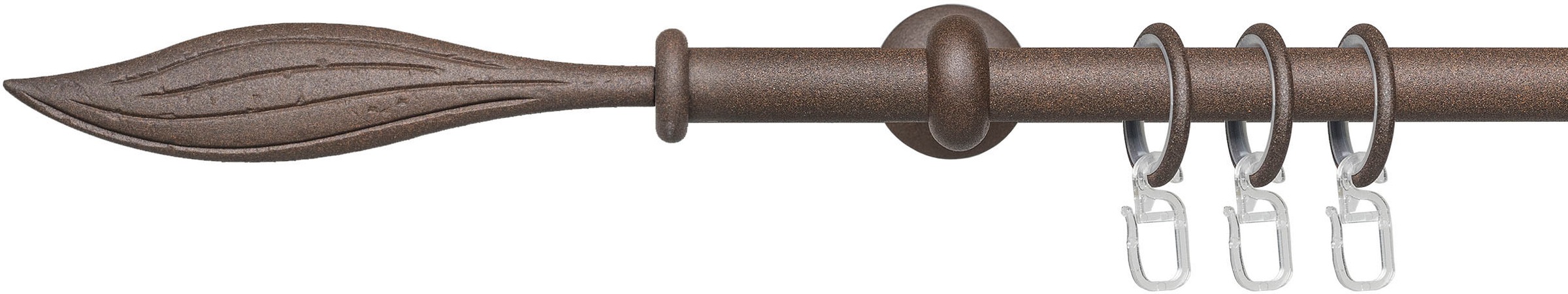 Liedeco Gardinenstangen-Endstück »Endstück, Endknopf Blatt "Esperanca" für 16 mm Stangen«, (2 St.), Endstück, Endknopf