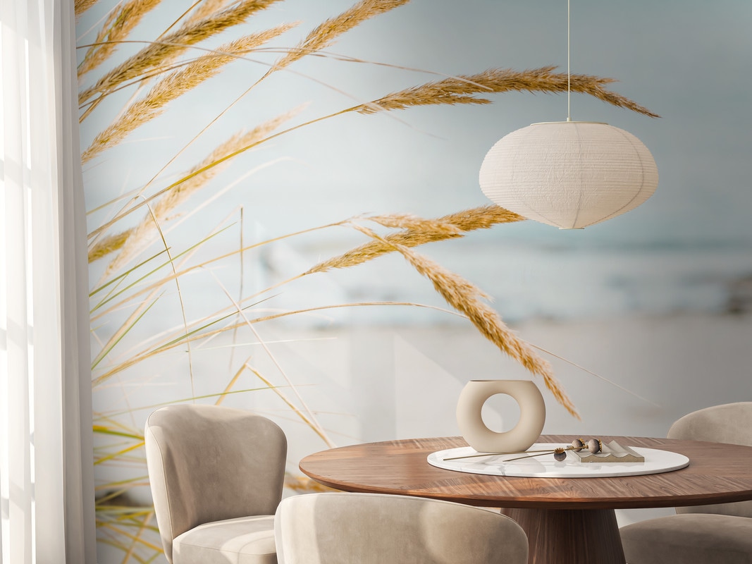 A.S. Création Vliestapete »Strandtapete Dünengras Fototapete Hellblau Beige günstig online kaufen