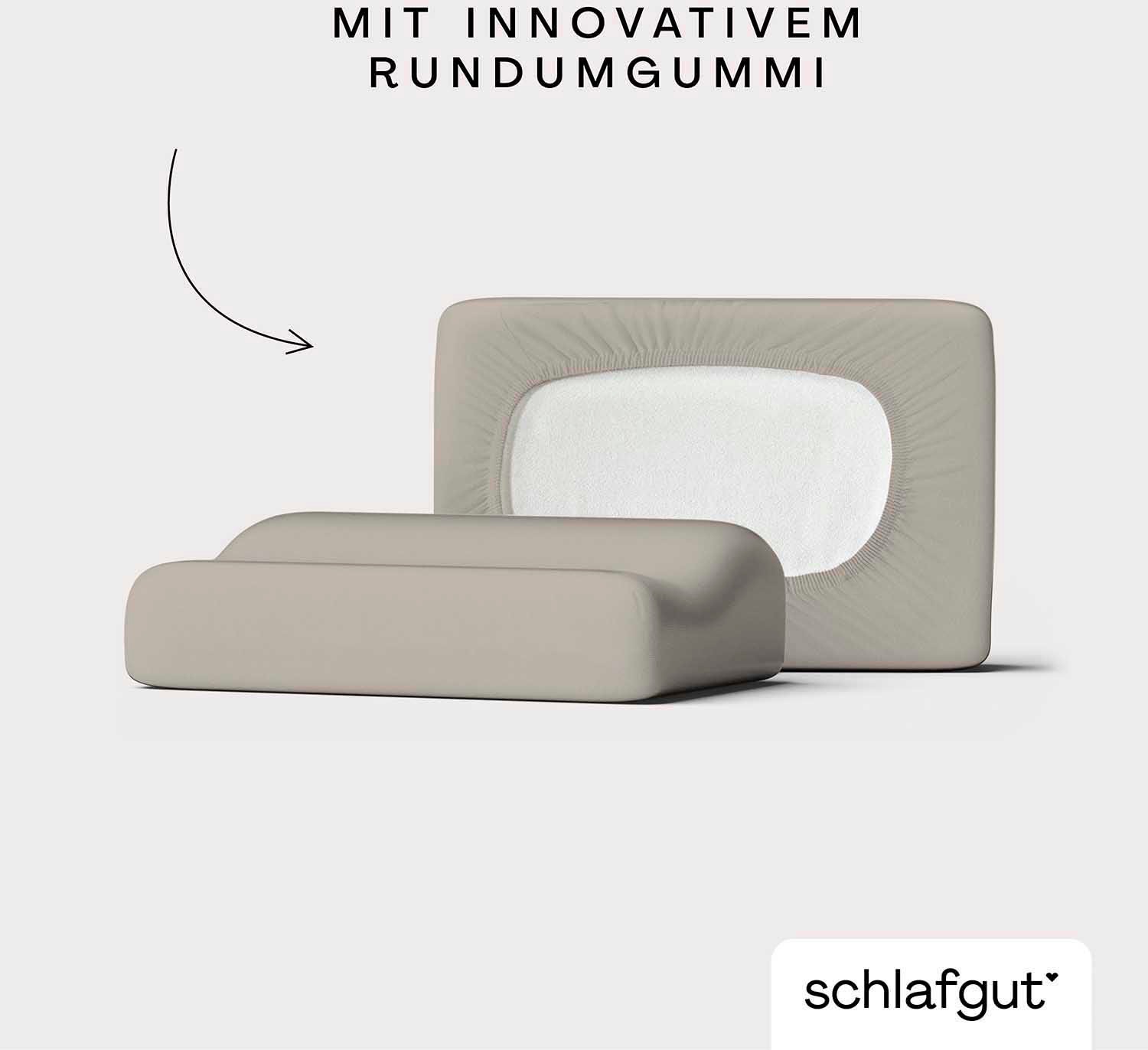 Schlafgut Kissenbezug »Pure flexibler Kissenbezug für Nackenstützkissen«, ( günstig online kaufen