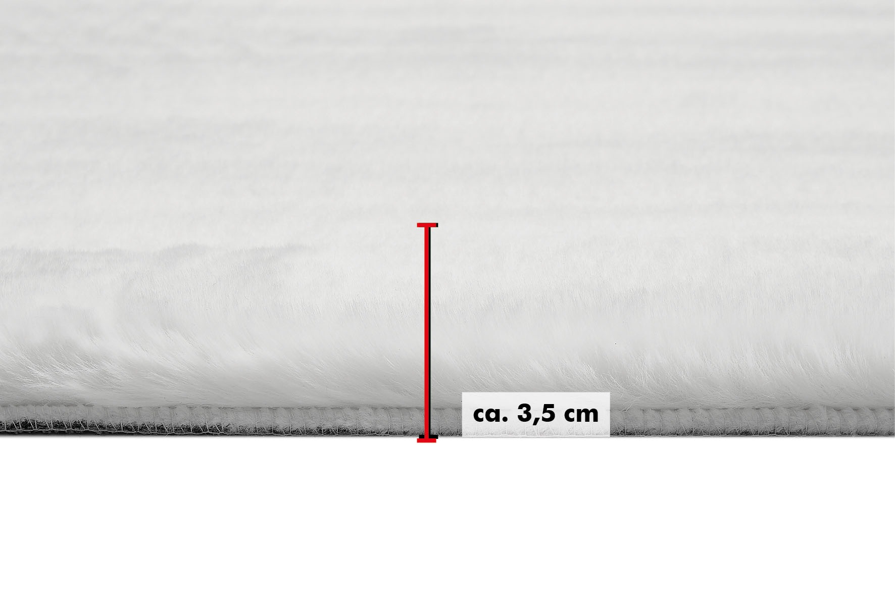 LUXOR living Fellteppich »Novara«, rechteckig, 30 mm Höhe, Kunstfell, Kaninchenfell-Haptik, besonders weicher Hochflor