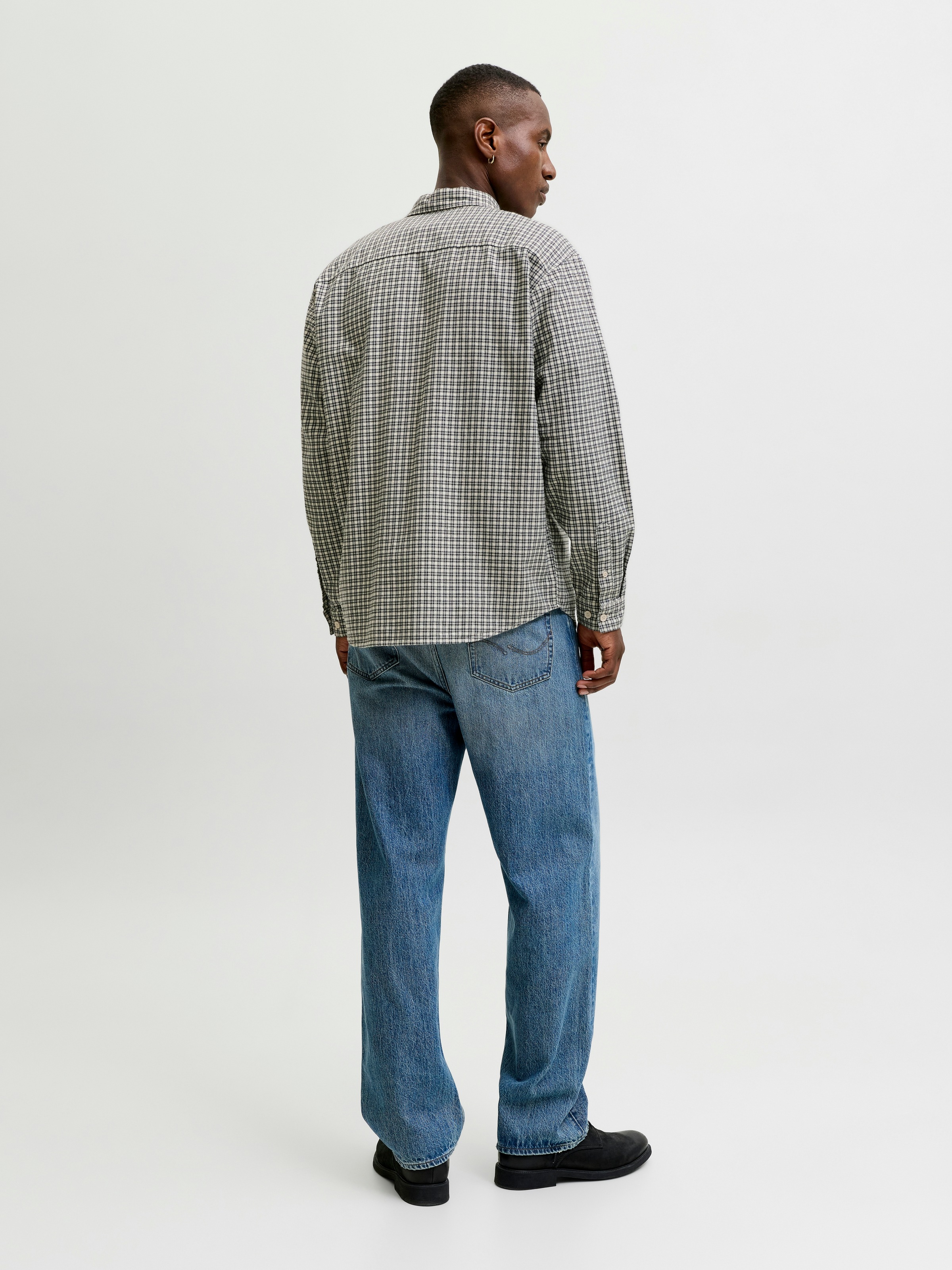 Jack & Jones Langarmhemd »JJCARTER CHECK SHIRT LS SN« Baumwolle, relaxed fit