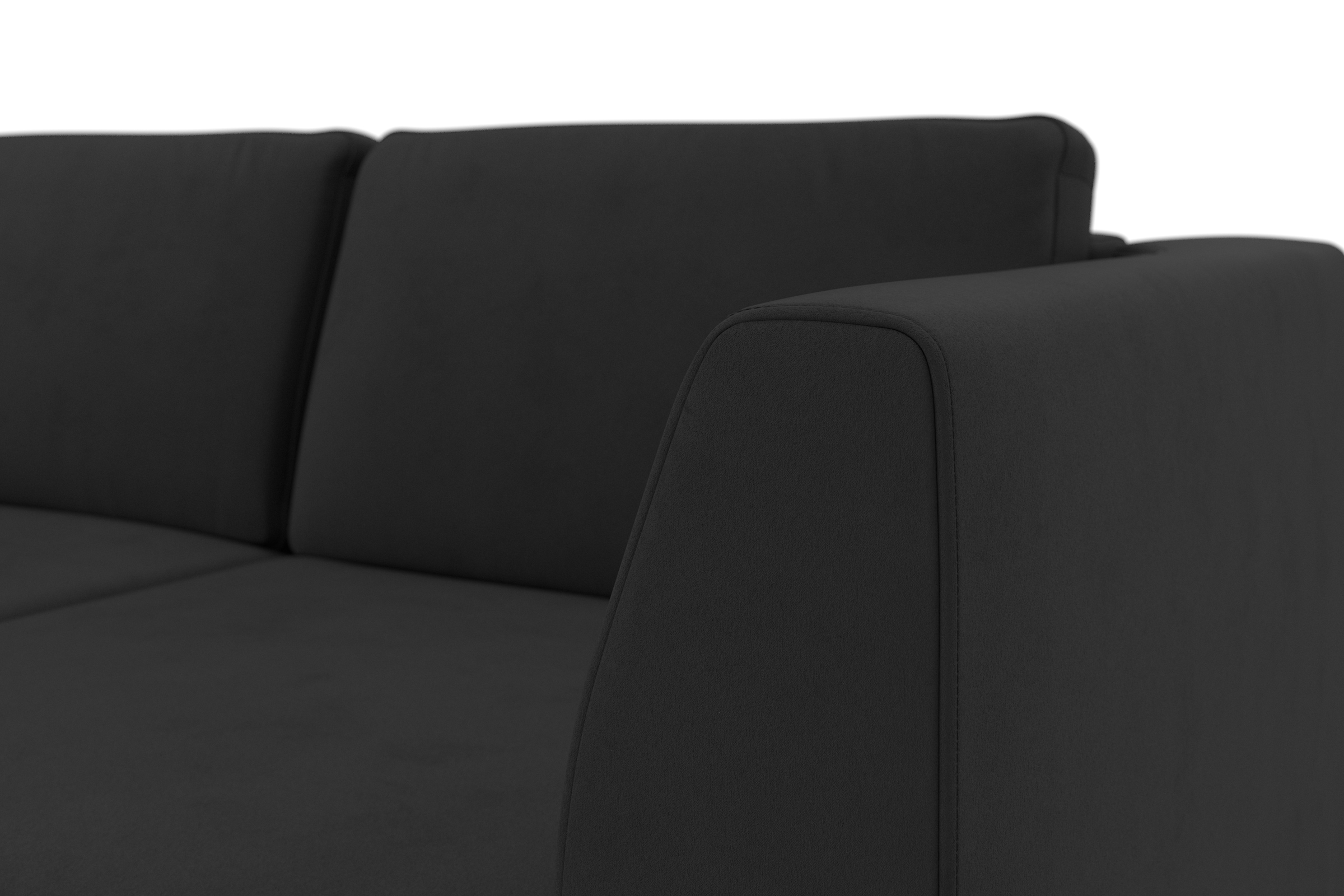 sit&more Ecksofa »Olsen L-Form«, inklusive Sitztiefenverstellung, wahlweise mit Bettfunktion, 15cm hoch