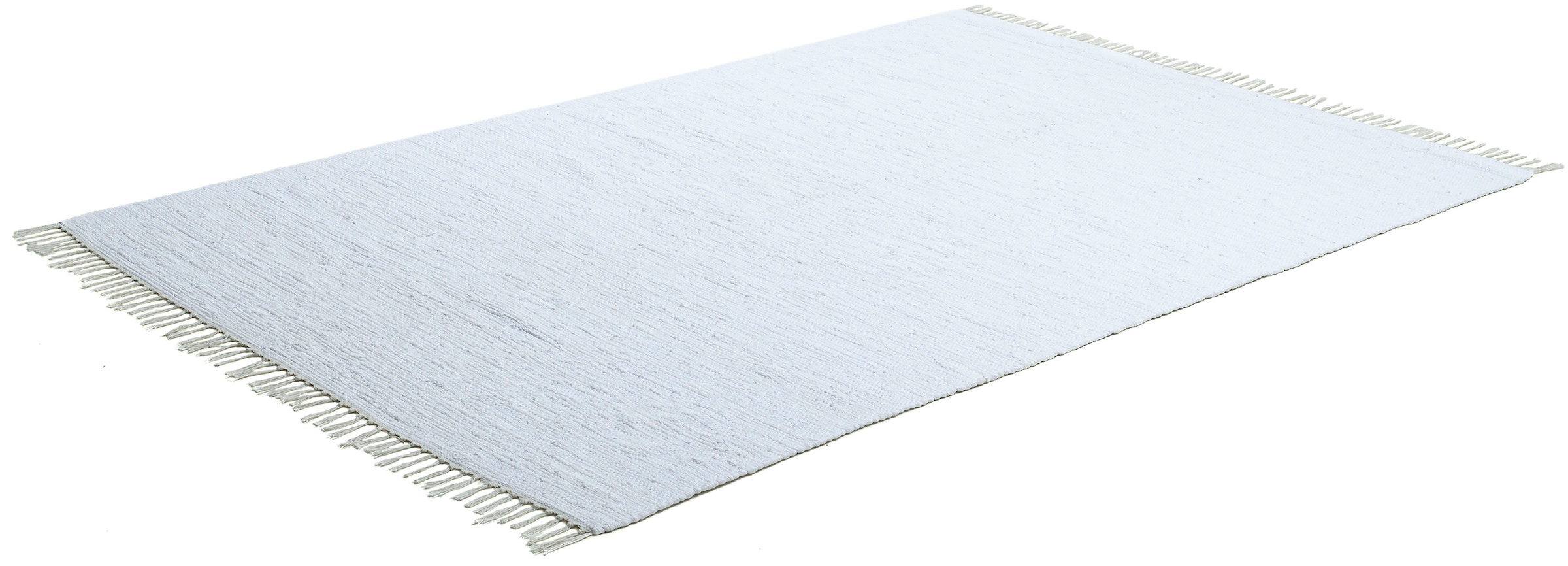 3. Bild von THEKO Teppich »Happy Cotton«, rechteckig, Handweb Teppich, Flachgewebe, reine Baumwolle, handgewebt, mit Fransen