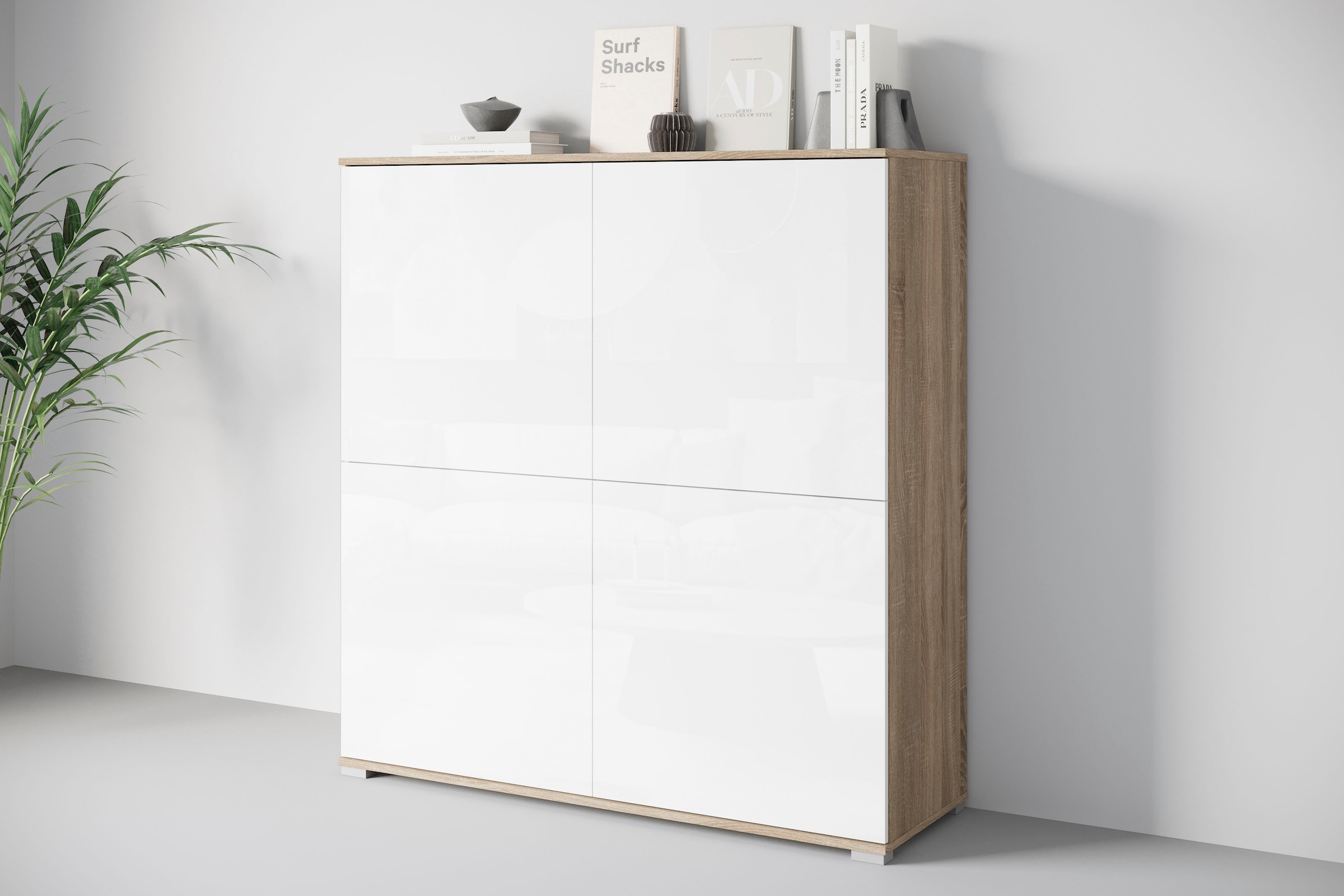 INOSIGN PC-Schrank »Kenia, Sekretär, Home Office« 1 Stk. tlg. Mit Push-to-open, Tastaturauszug und praktischem Stauraum