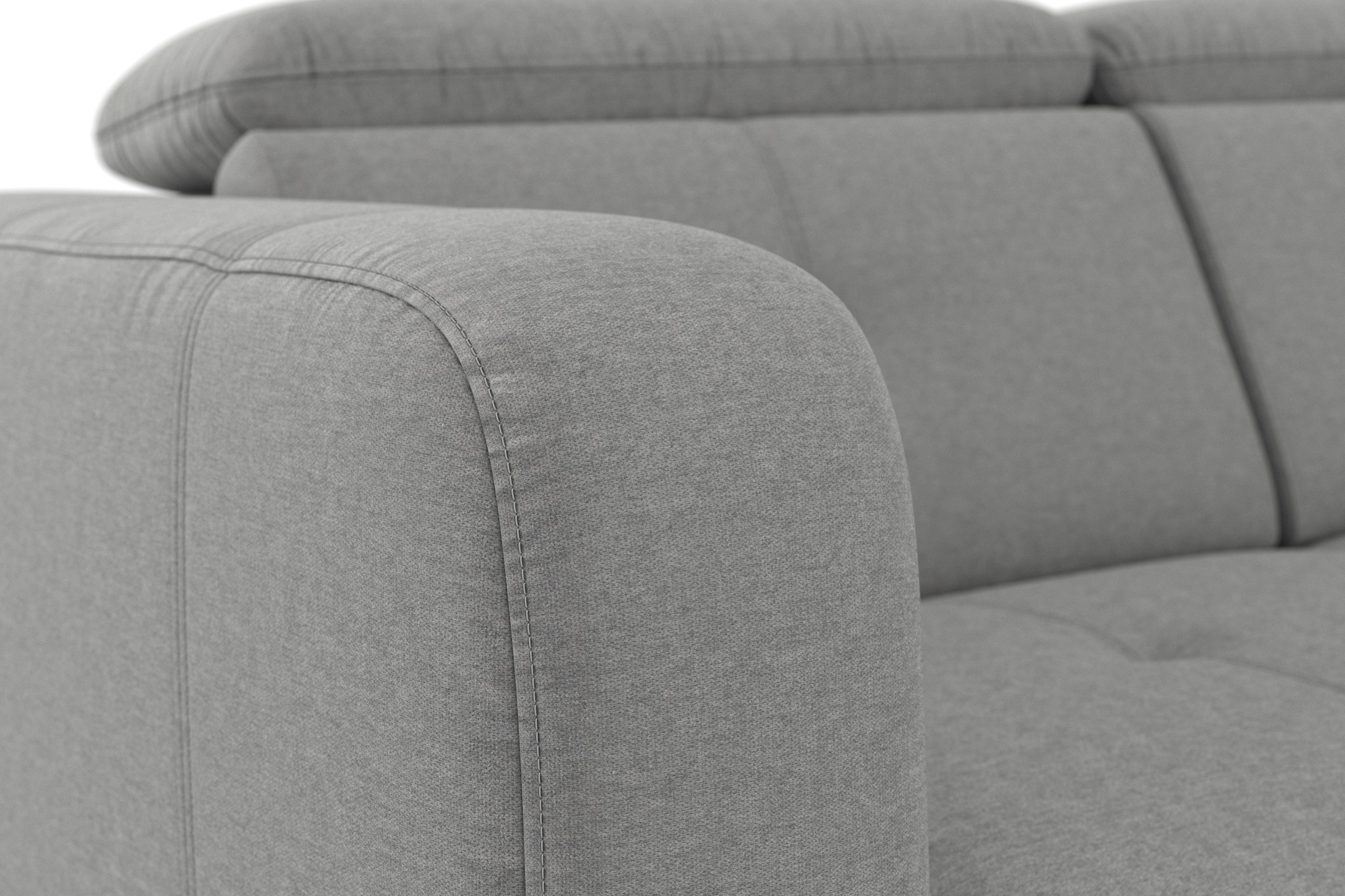 sit&more Ecksofa »Belluci L-Form«, inklusive Federkern, wahlweise mit Bettfunktion und Bettkasten