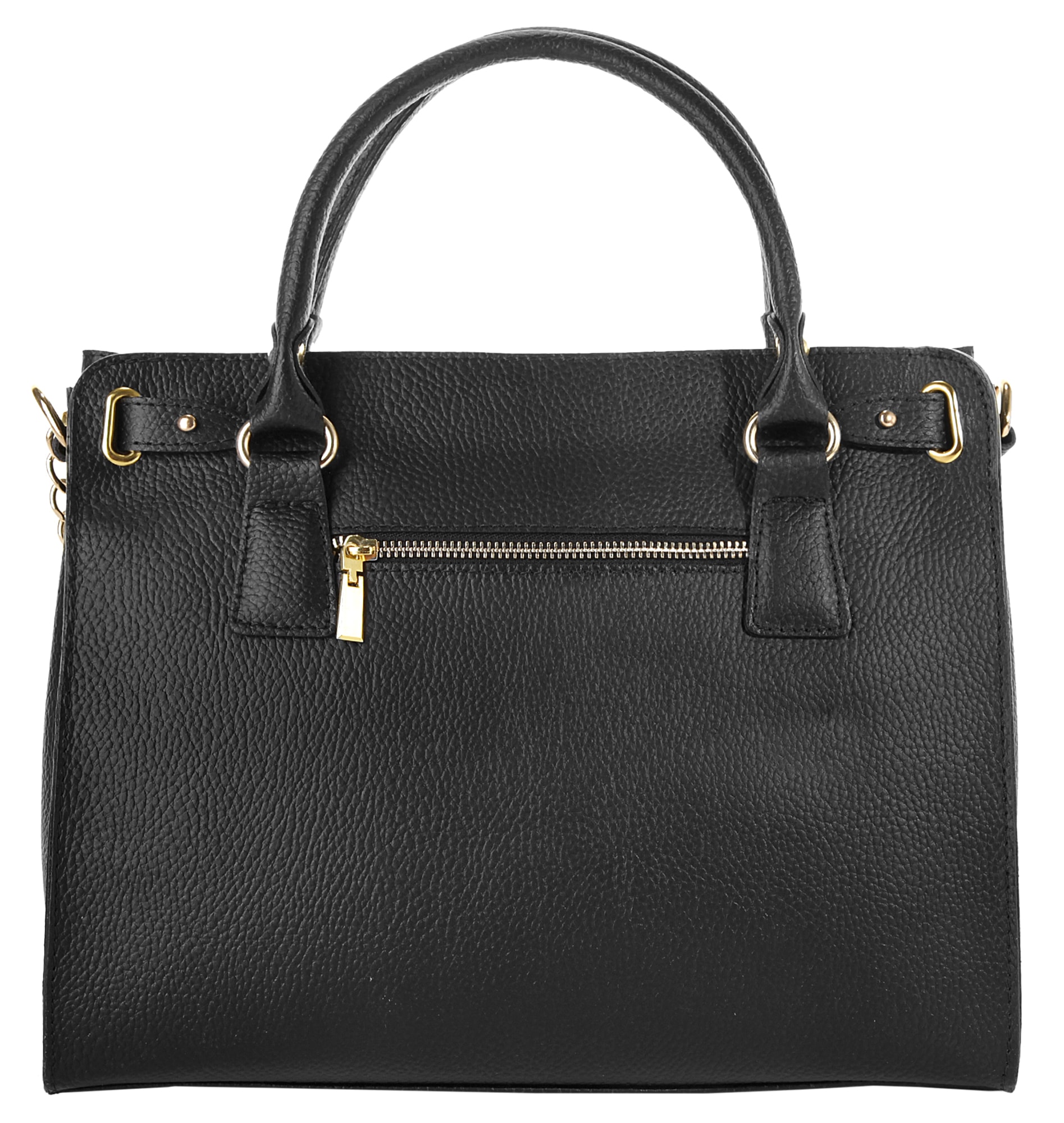 Cluty Henkeltasche, echt Leder, Made in Italy