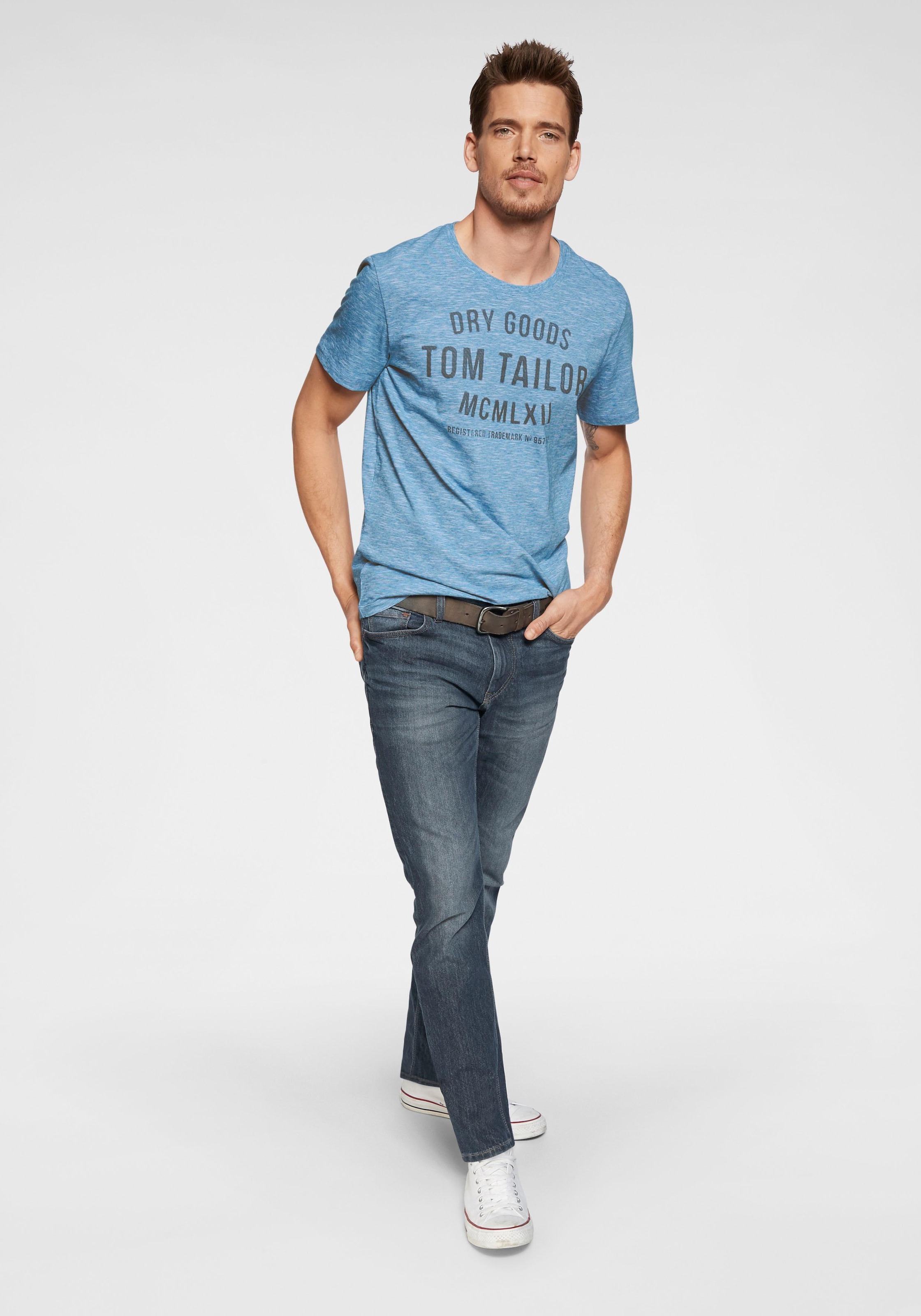 TOM TAILOR 5-Pocket-Jeans »MARVIN«, mit kleinem Logo-Print