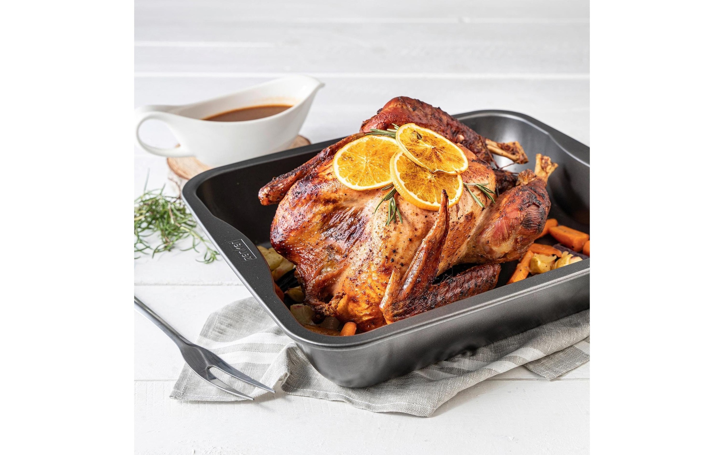 Zenker Auflaufform »Special Cooking XXL 40 x 34 cm, Eckig, Schwarz« Metall