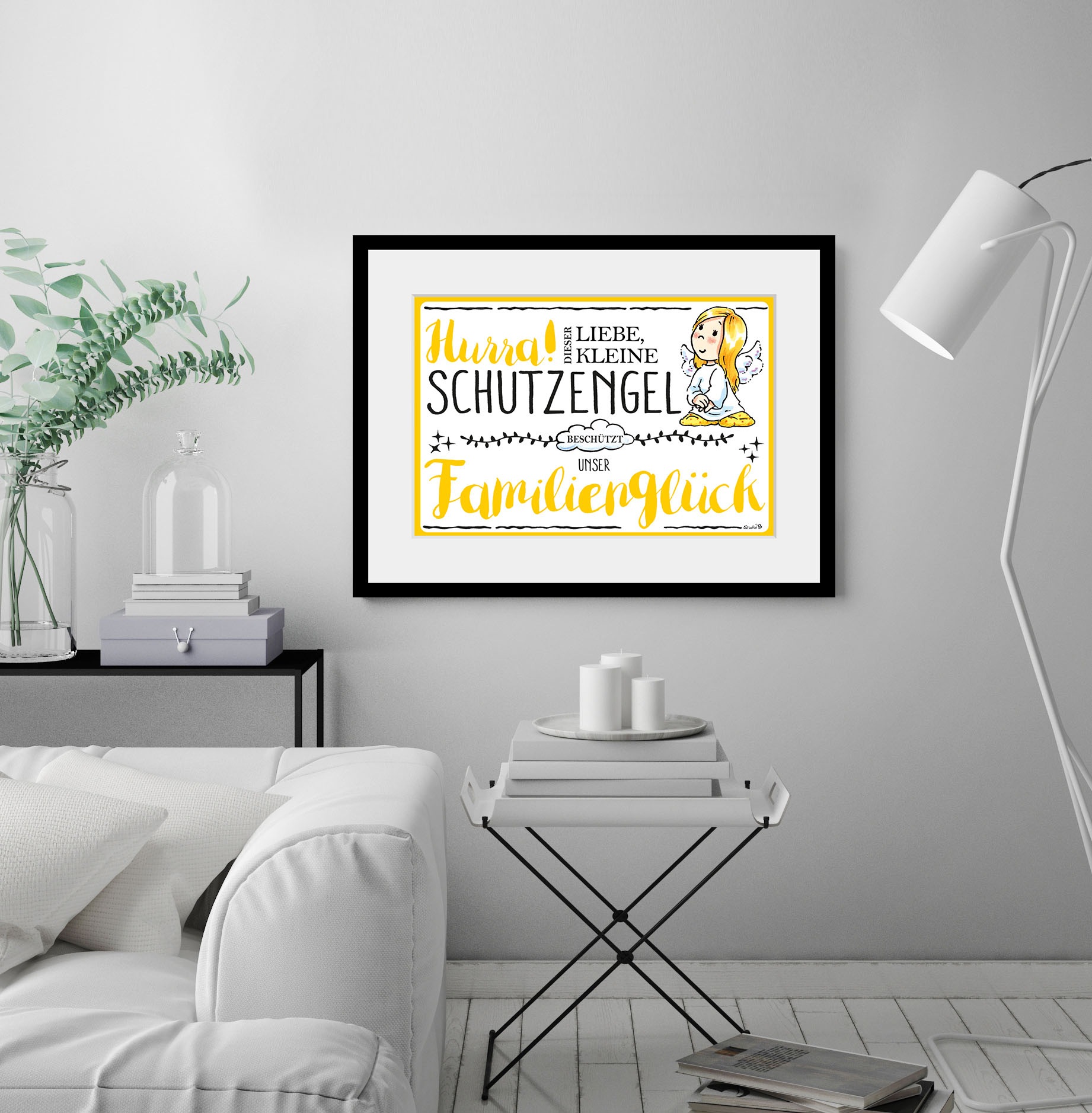 queence Bild »Familie«, Engel-Himmel-Stern-Sterne-Schriftzug-Sprüche & Text günstig online kaufen