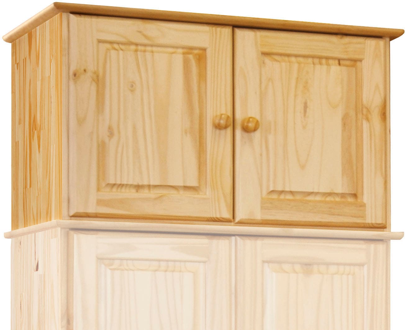 Möbilia Aufsatzschrank 1 Stk. tlg. gefertigt aus massivem Kiefernholz