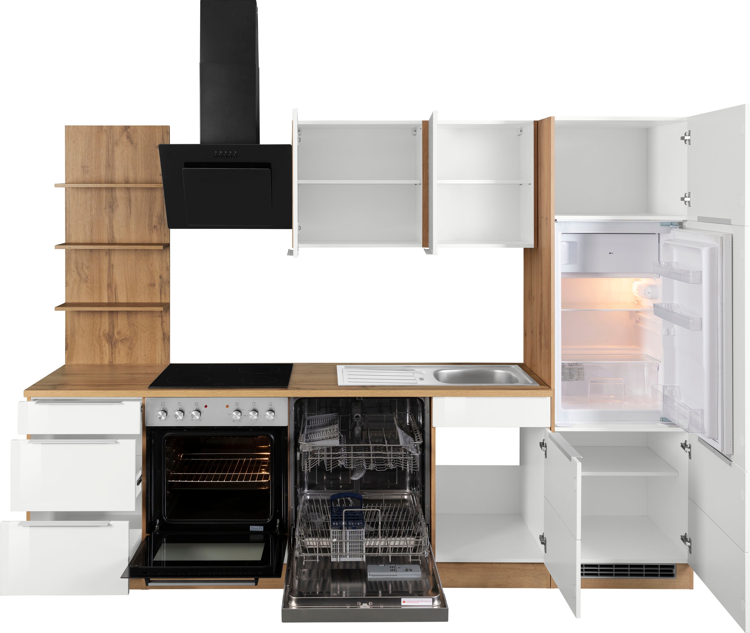 HELD MÖBEL Küchenzeile »Brindisi«, cm Breite E-Geräten, mit 280 kaufen