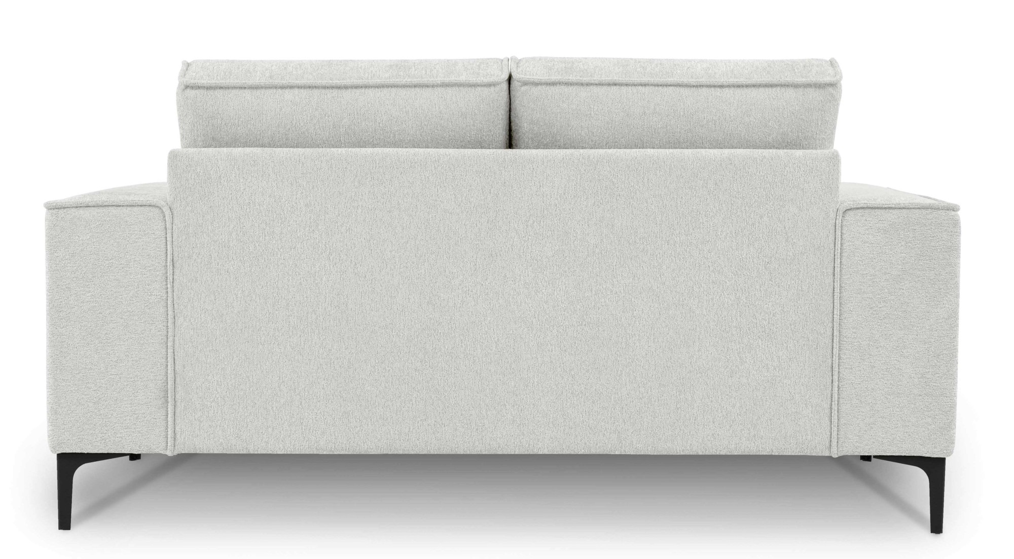 Places of Style 2-Sitzer »Kompaktsofa Oland, Struktur, Flachgewebe, Luxus-Microfaser, Boucle«, 164 cm, Wellenunterfederung, Skandi-Design, Metallfüße