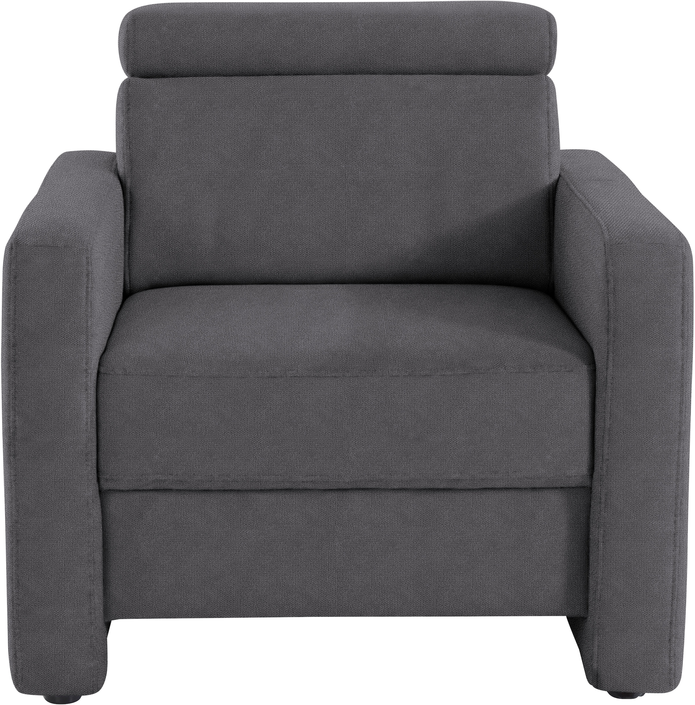 sit&more Sessel »Bologna«, mit Federkern, inklusive Kopfteilverstellung günstig online kaufen