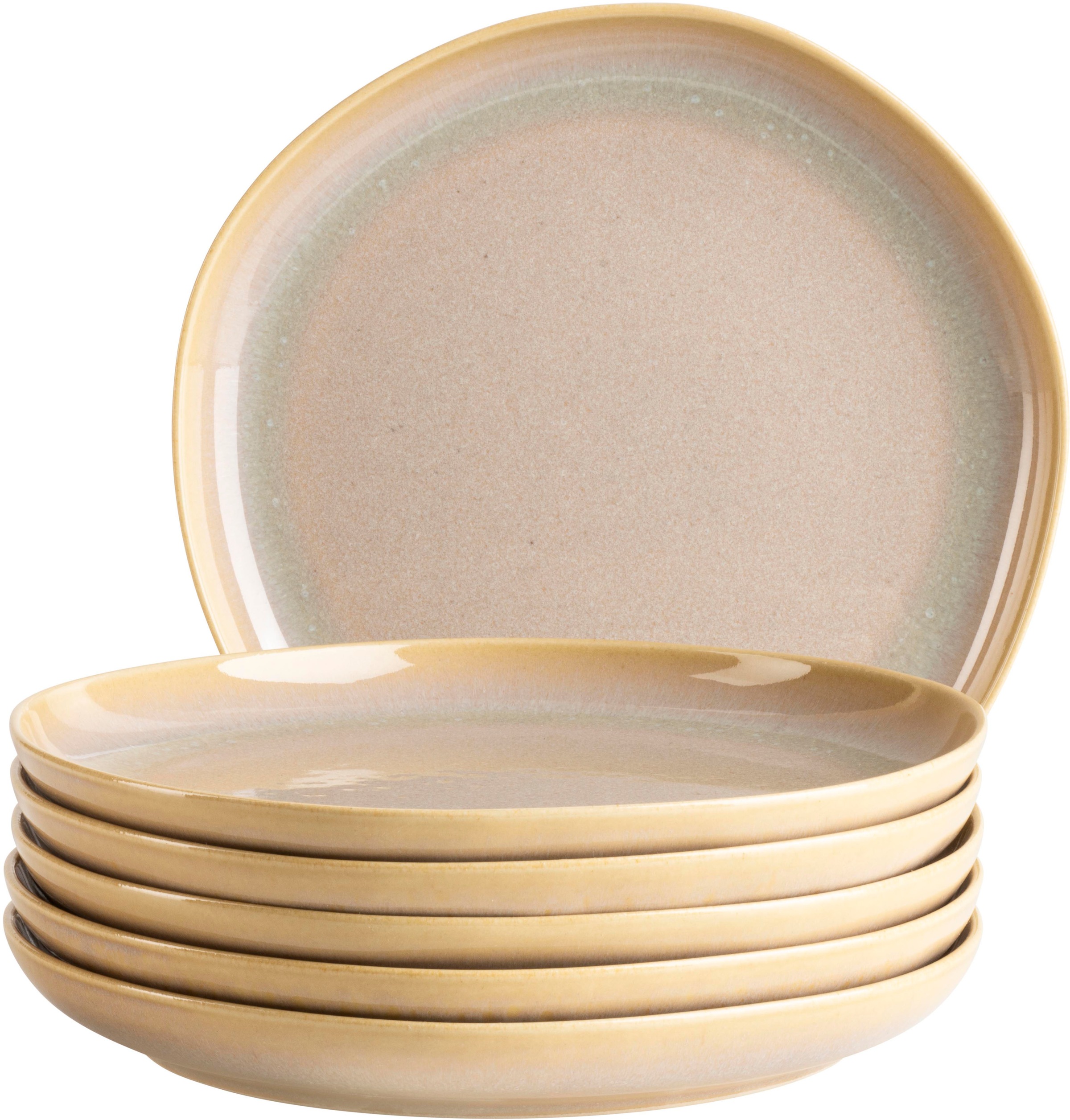 MÄSER Dessertteller »Cordelia, Teller-Set aus Steinzeug« Geschirr-Set günstig online kaufen