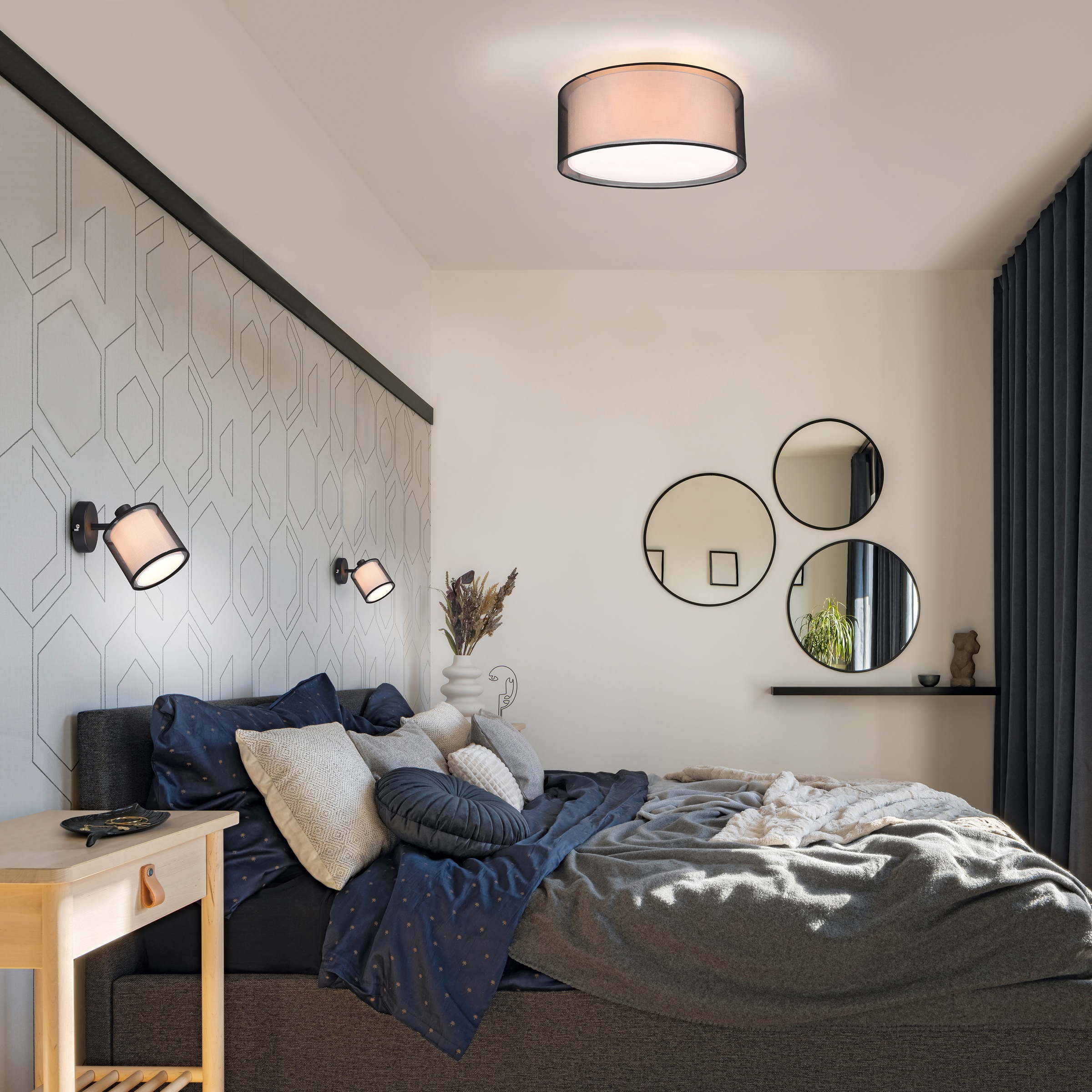 Places of Style Deckenleuchte »Liotta«, 3 flammig, Leuchtmittel E27   Leuch günstig online kaufen