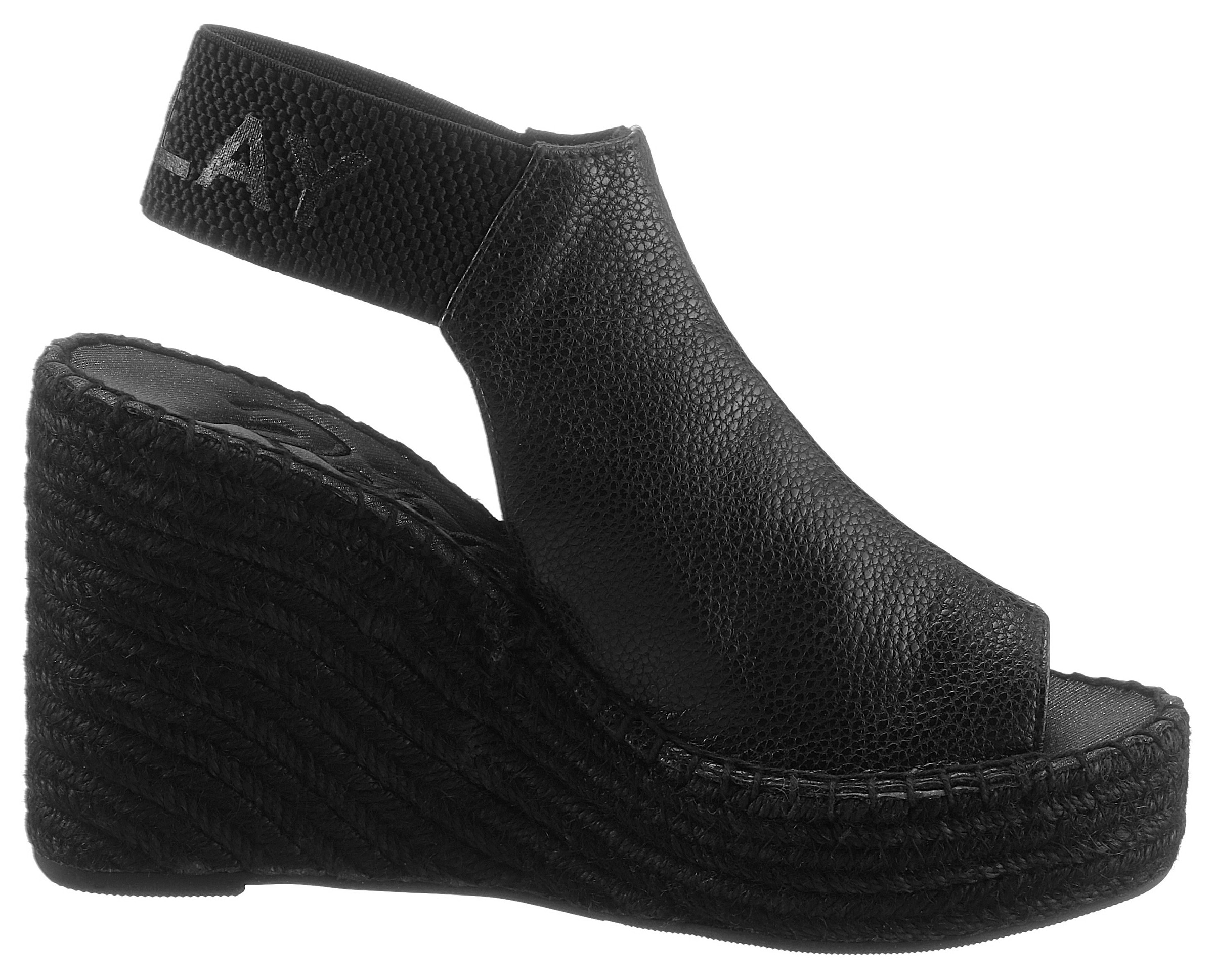 Replay Sandalette »Tyne«  , Sommerschuh, Sandale, Keilabsatz, mit Glitzerlogo an der Ferse