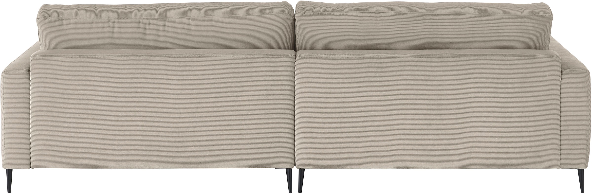 INOSIGN Ecksofa »Downtown, B/T/H: 272/190/84 cm L-Form«, weicher Sitzkomfort auch in Cord und Bouclé, incl. Zierkissen