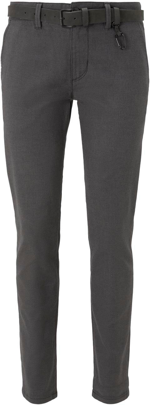 TOM TAILOR Denim Chinohose, mit Gürtel