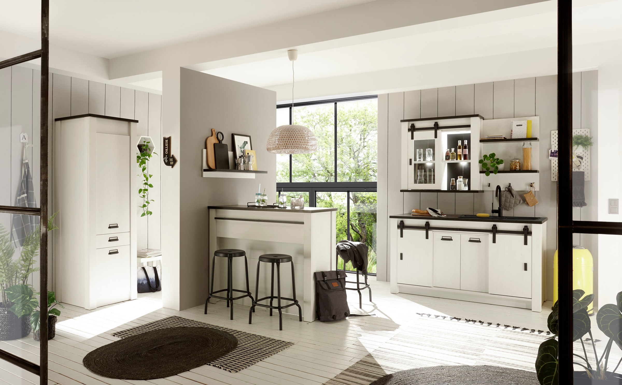 Home affaire Küche »Sherwood«, Breite 240 cm, ohne E-Geräte