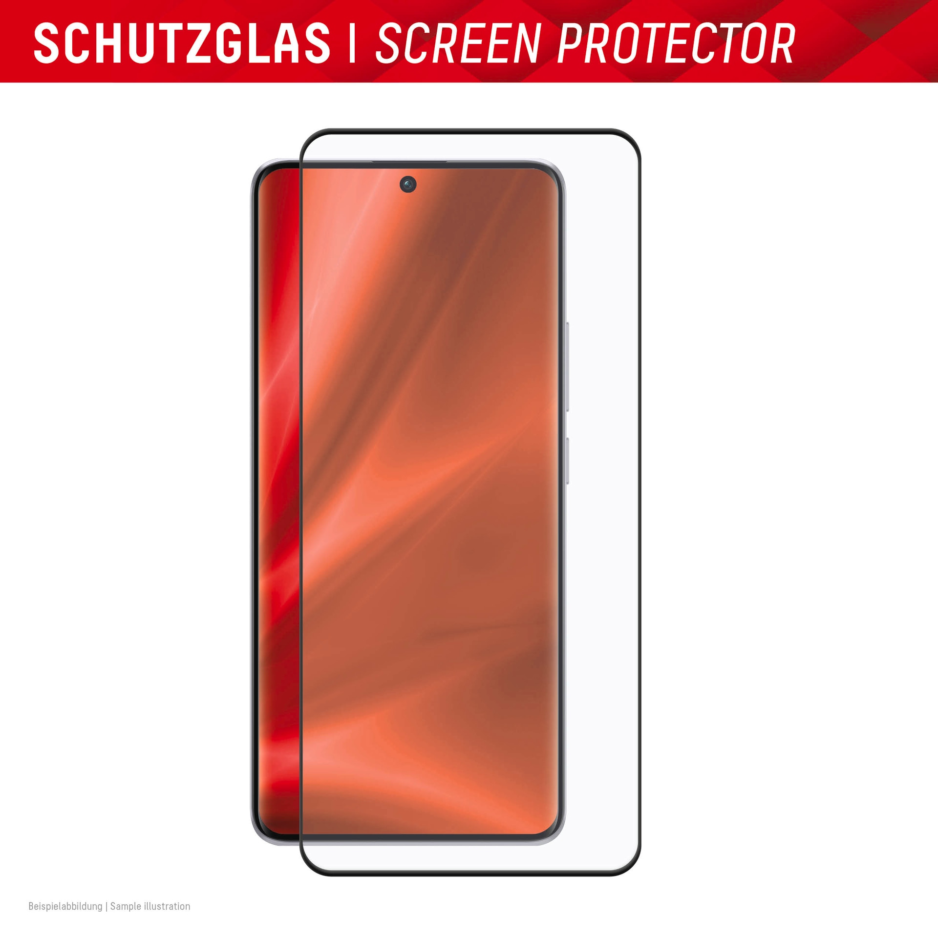 Displex Displayschutzglas »Real Glass 3D«, für Xiaomi Redmi Note 13 Pro+ 5G, (1 St.), Bildschirmschutz, Displayschutzfolie,Einfach anbringen,kratz-&stoßfest