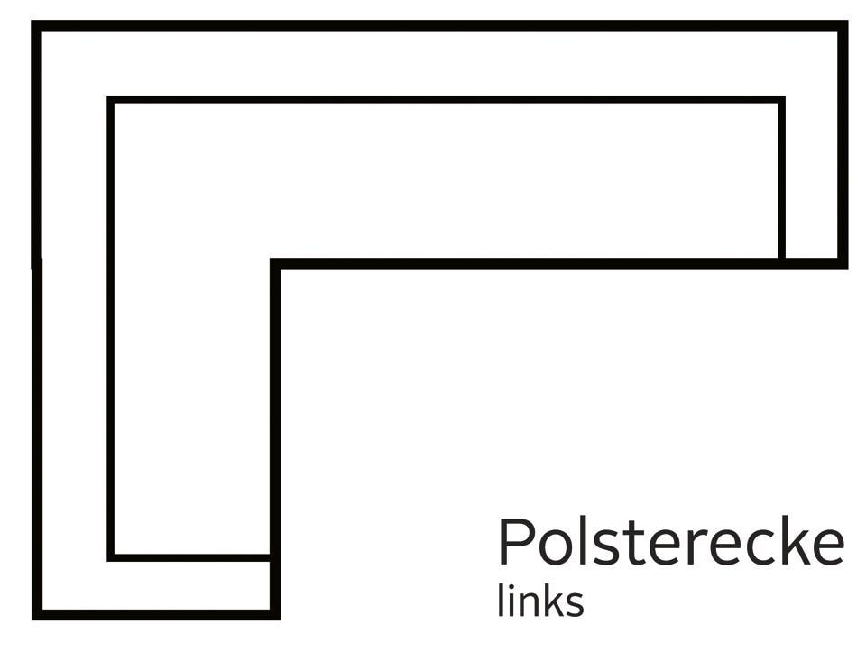 Places of Style Ecksofa »Pinto, 250/290 cm, langer Schenkel, XXL, Ottomane«, Cord, Feincord, Luxus-Microfaser Leder und Chenille