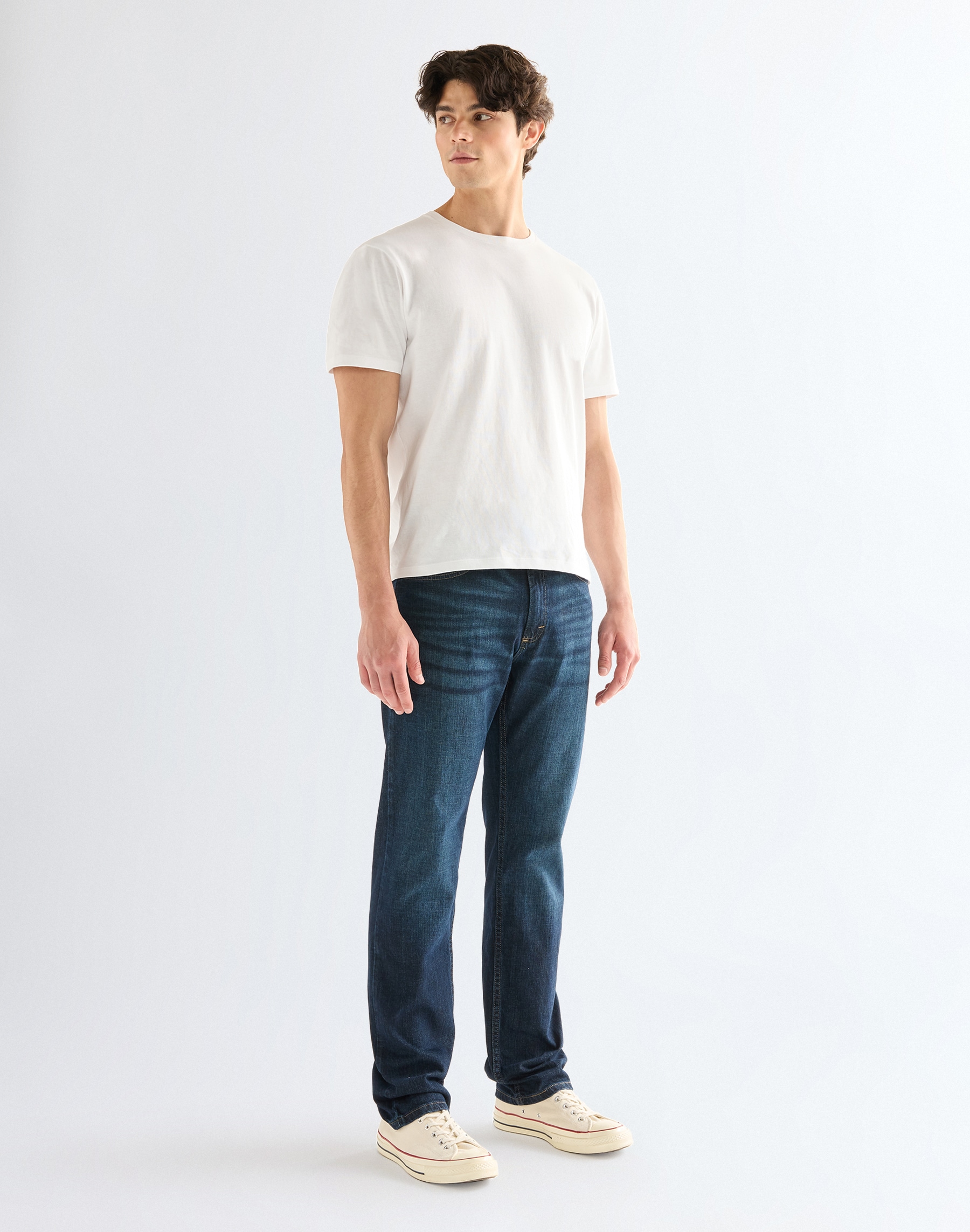 Wrangler Straight-Jeans aus elastischer Baumwollmischung