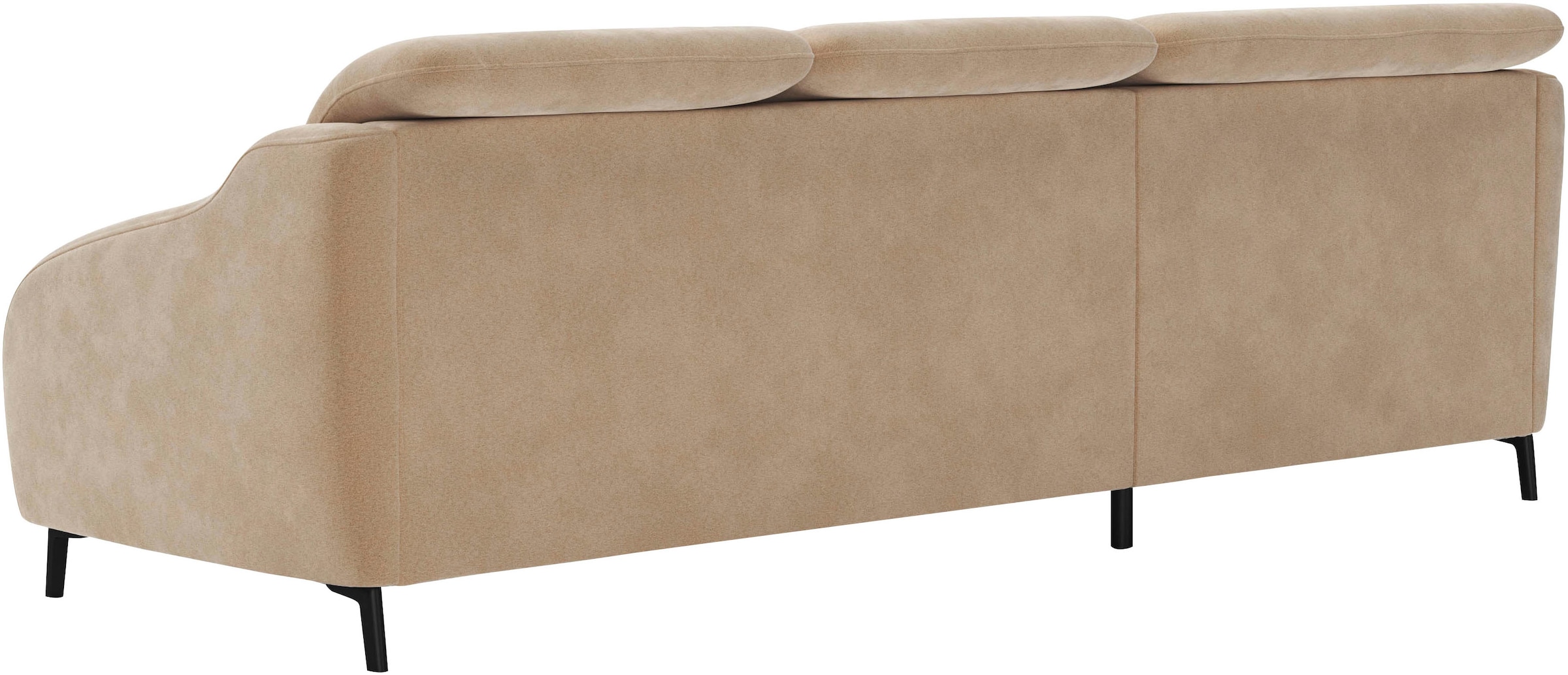 sit&more Ecksofa »Blues L-Form«, wahlweise mit Klapptisch und USB