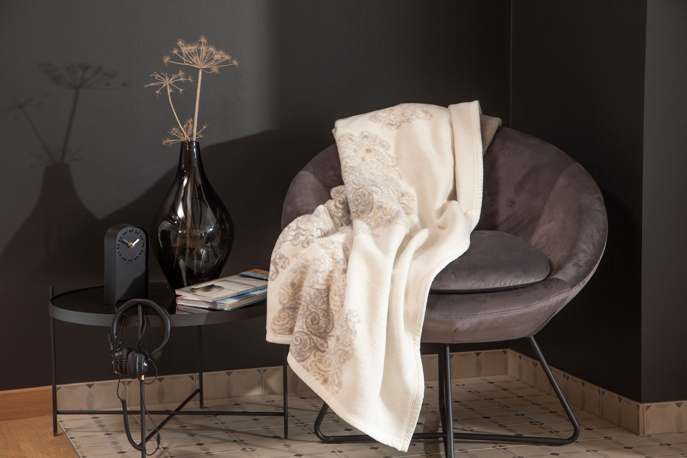 IBENA Wohndecke »Jacquard Decke Bagheria«, mit Ornamenten, Kuscheldecke