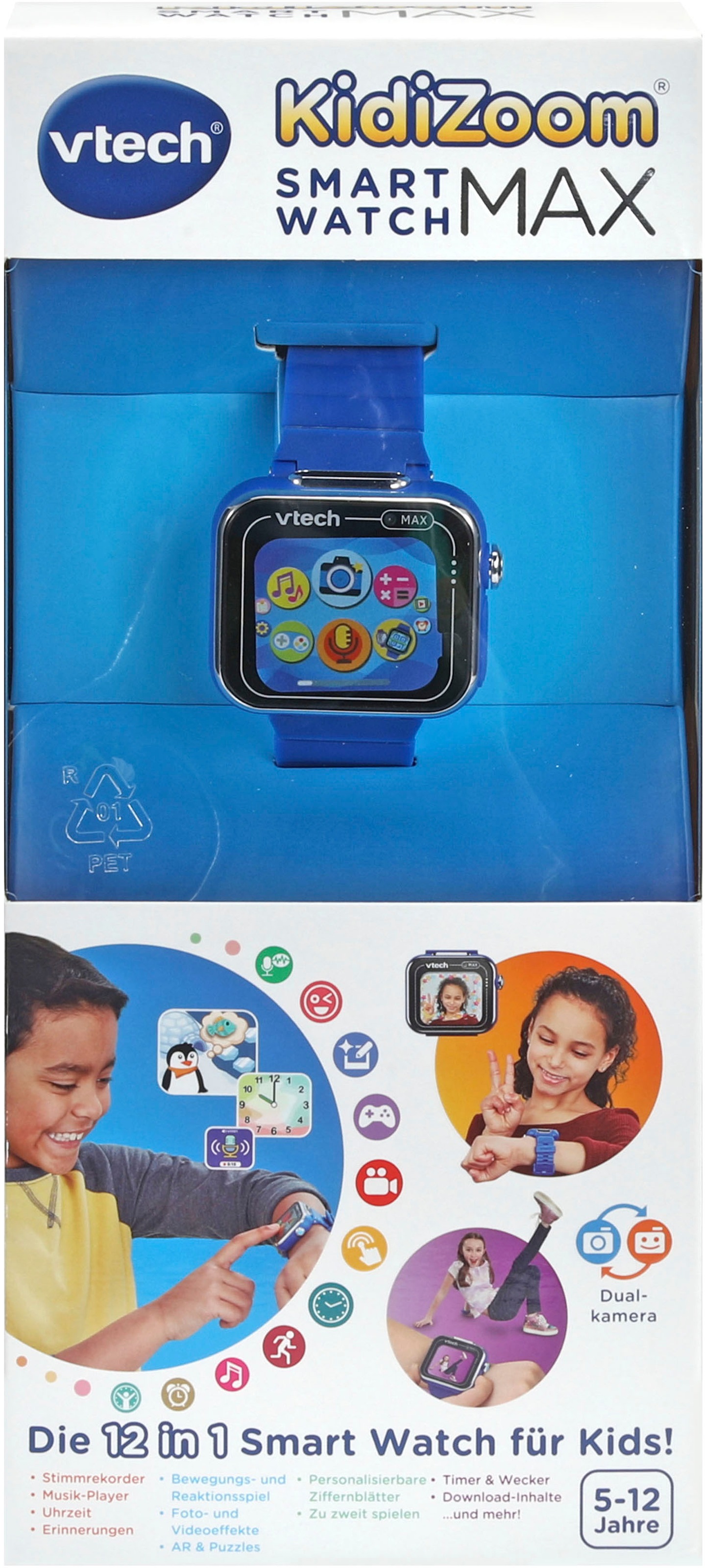 Vtech® Lernspielzeug »KidiZoom Smart Watch MAX blau«