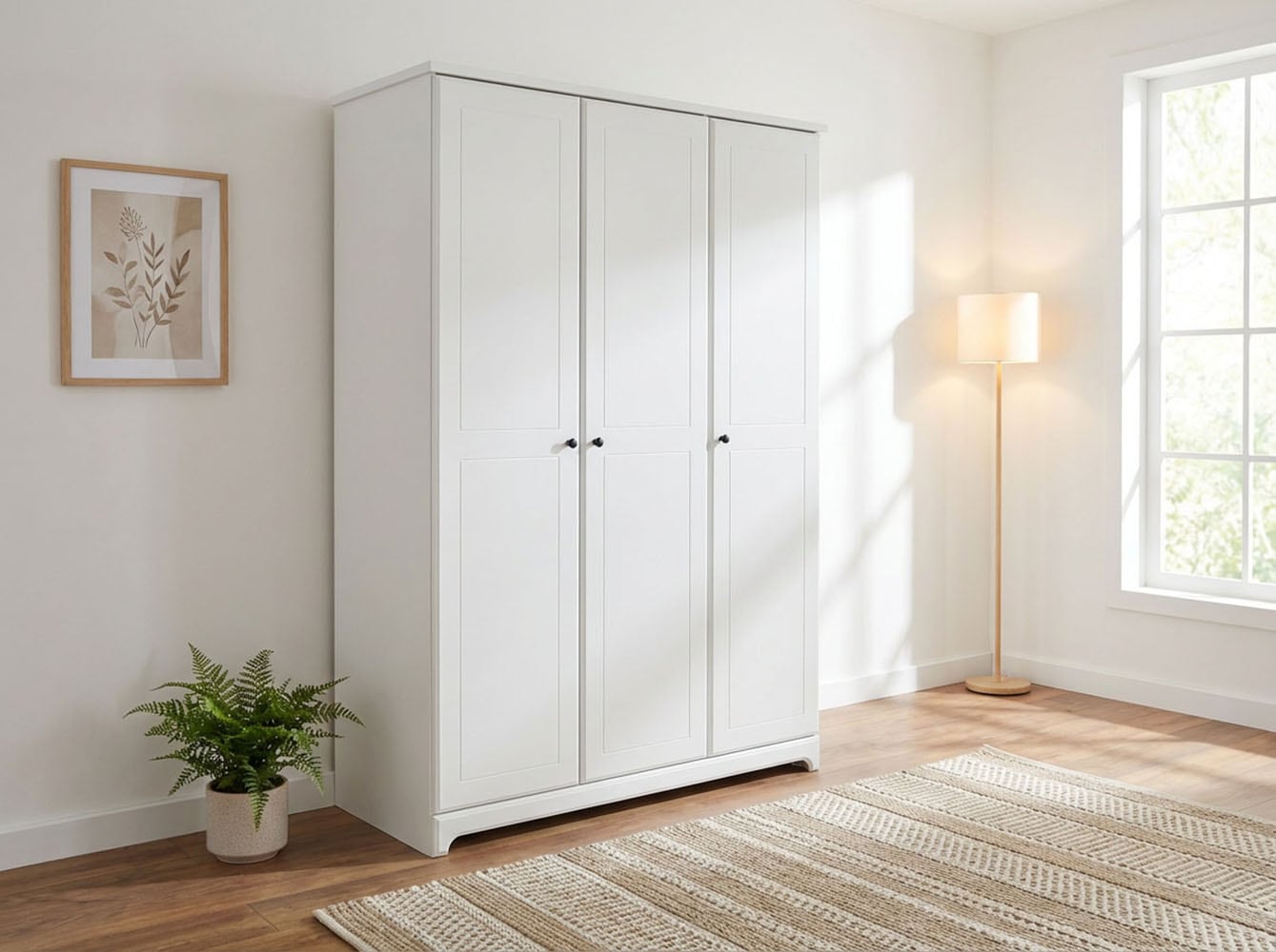 arthur berndt Kleiderschrank »Thilo, Kinderkleiderschrank« MDF-Fronten mit Kassettenfräsung