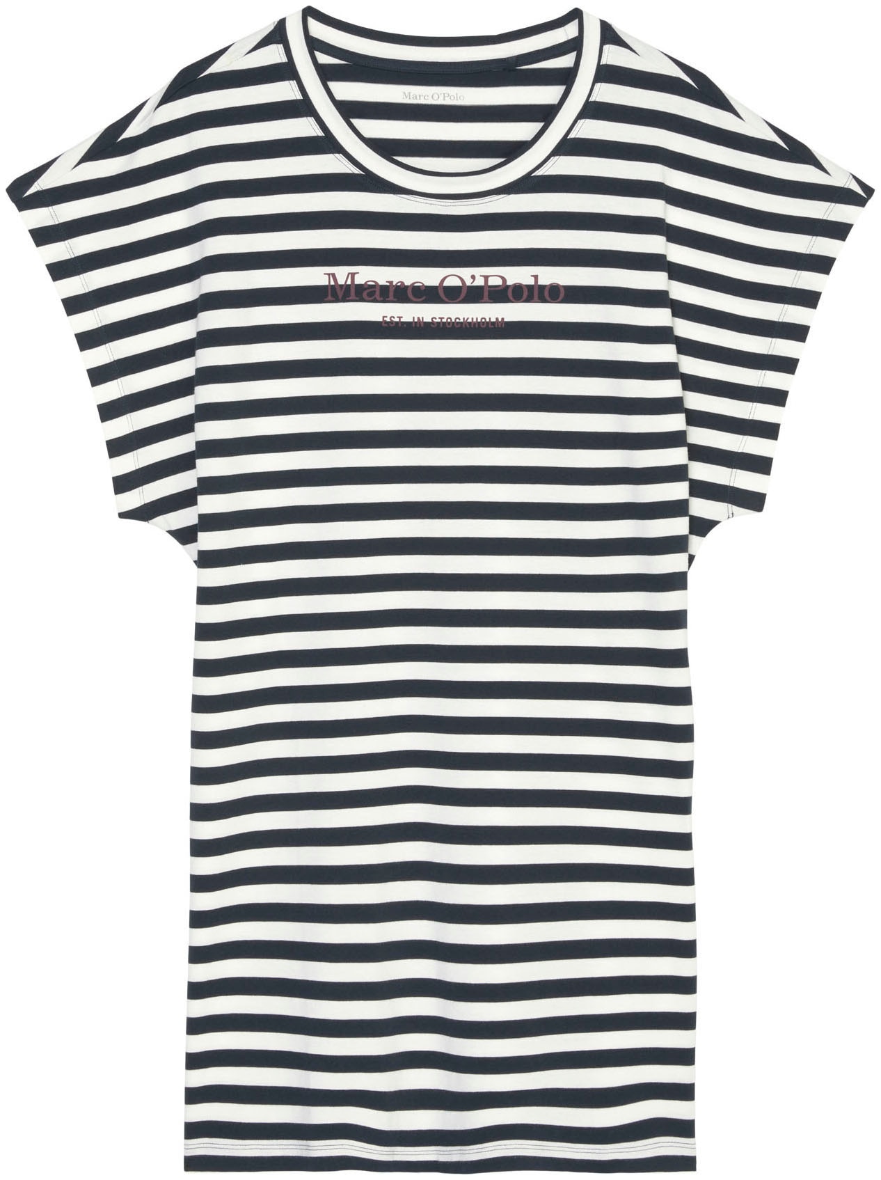 Marc O'Polo Nachthemd »Mix & Match Cotton-Woven«, mit überschnittenen Schultern und Brandlogo auf der Brust