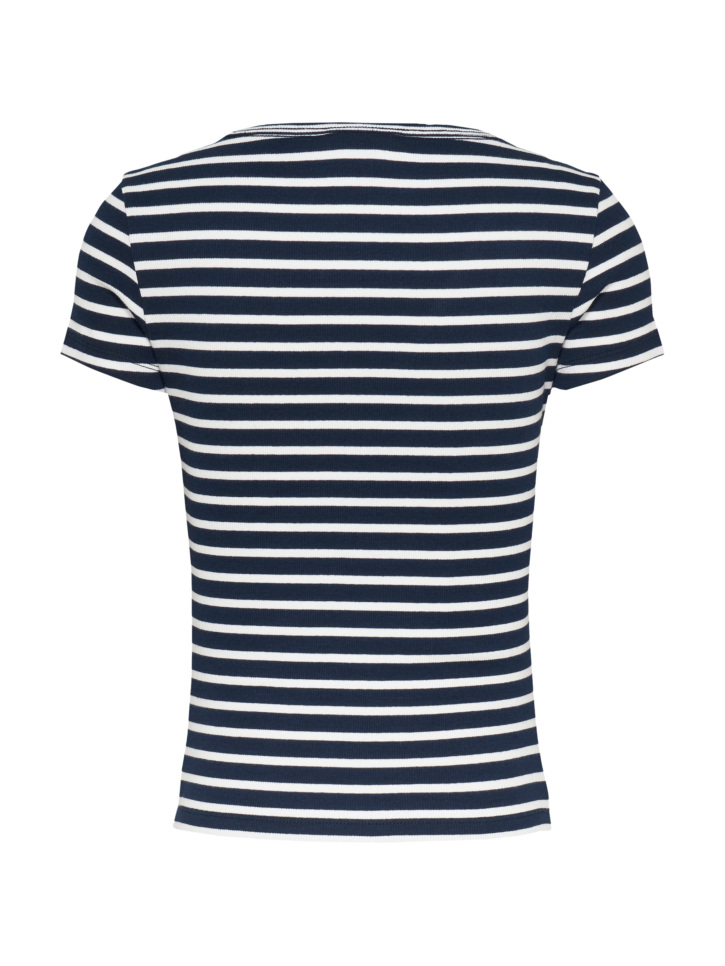 Tommy Jeans Kurzarmshirt »TJW SLIM ESSENTIAL RIB V SS«, mit gerippter Struktur