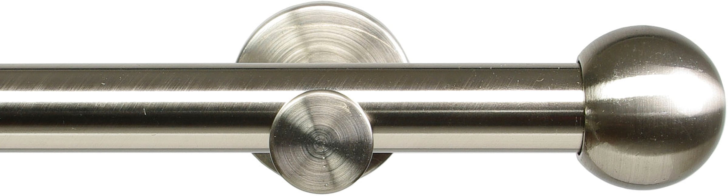 Liedeco Gardinenstange »Modern Line Kugel« Ø 16 mm 1 läufig-läufig Fixmaß günstig online kaufen