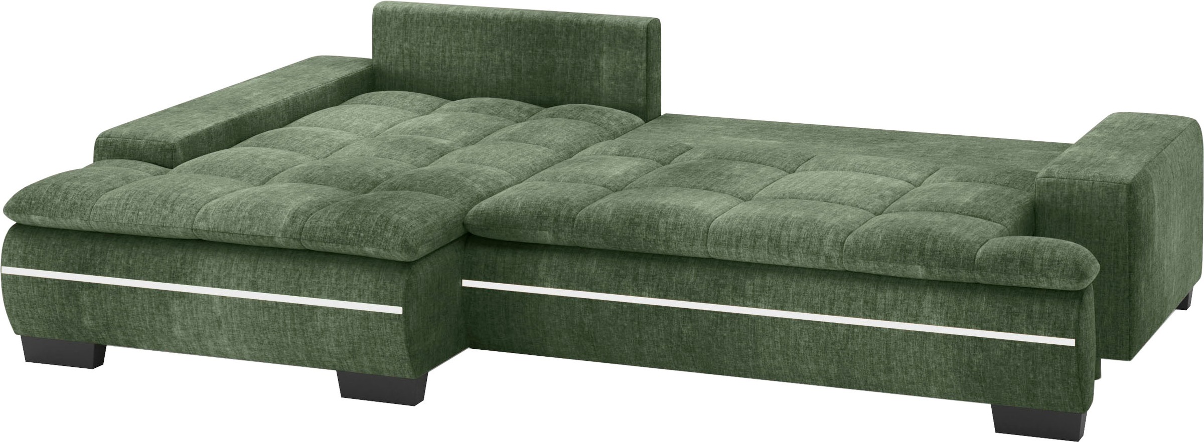 Mr. Couch Ecksofa »Haiti II, L-Form«, RGB-LED Beleuchtung, wahlweise mit Kaltschaum, Bett, Bettkasten
