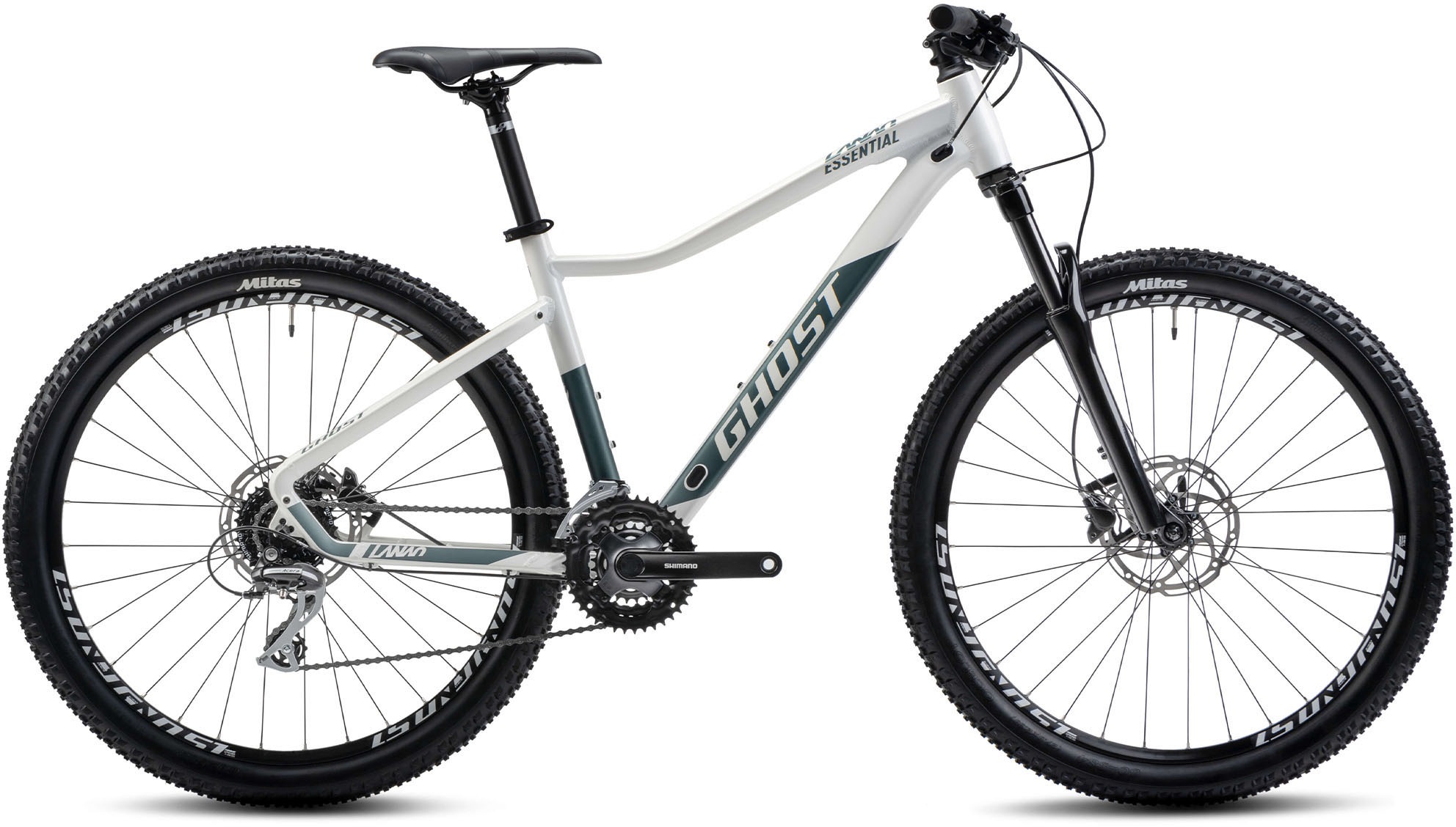 Ghost Mountainbike »Lanao Essential 27.5 AL«, 24 Gang, Shimano, Acera RD-M360 Schaltwerk, Kettenschaltung