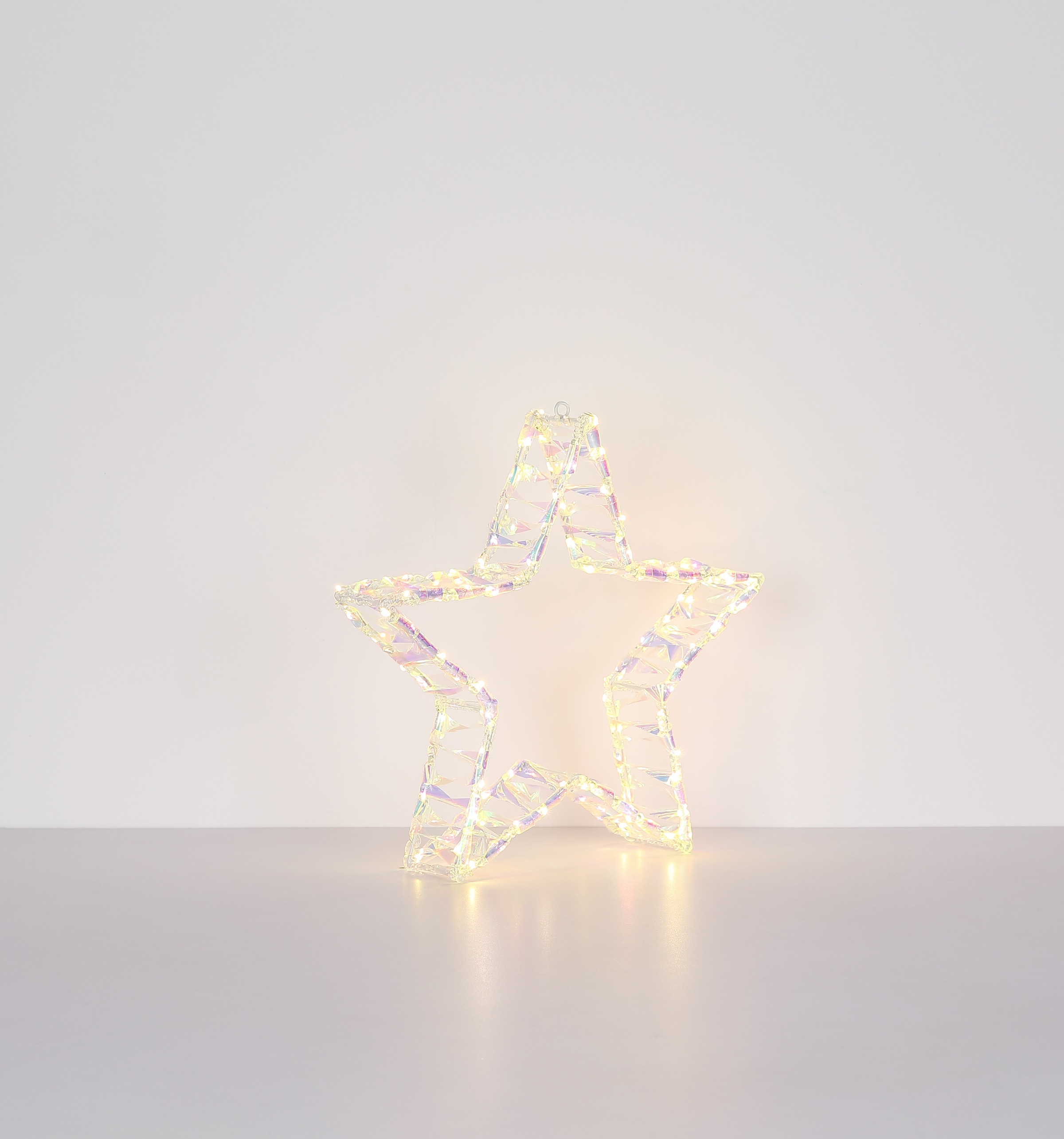 GLOBO LIGHTING LED Dekolicht »STARA«, Leuchtmittel LED-Modul | LED fest integriert, Deko-Stern/weiß/IP44/3180K/Dekorlicht