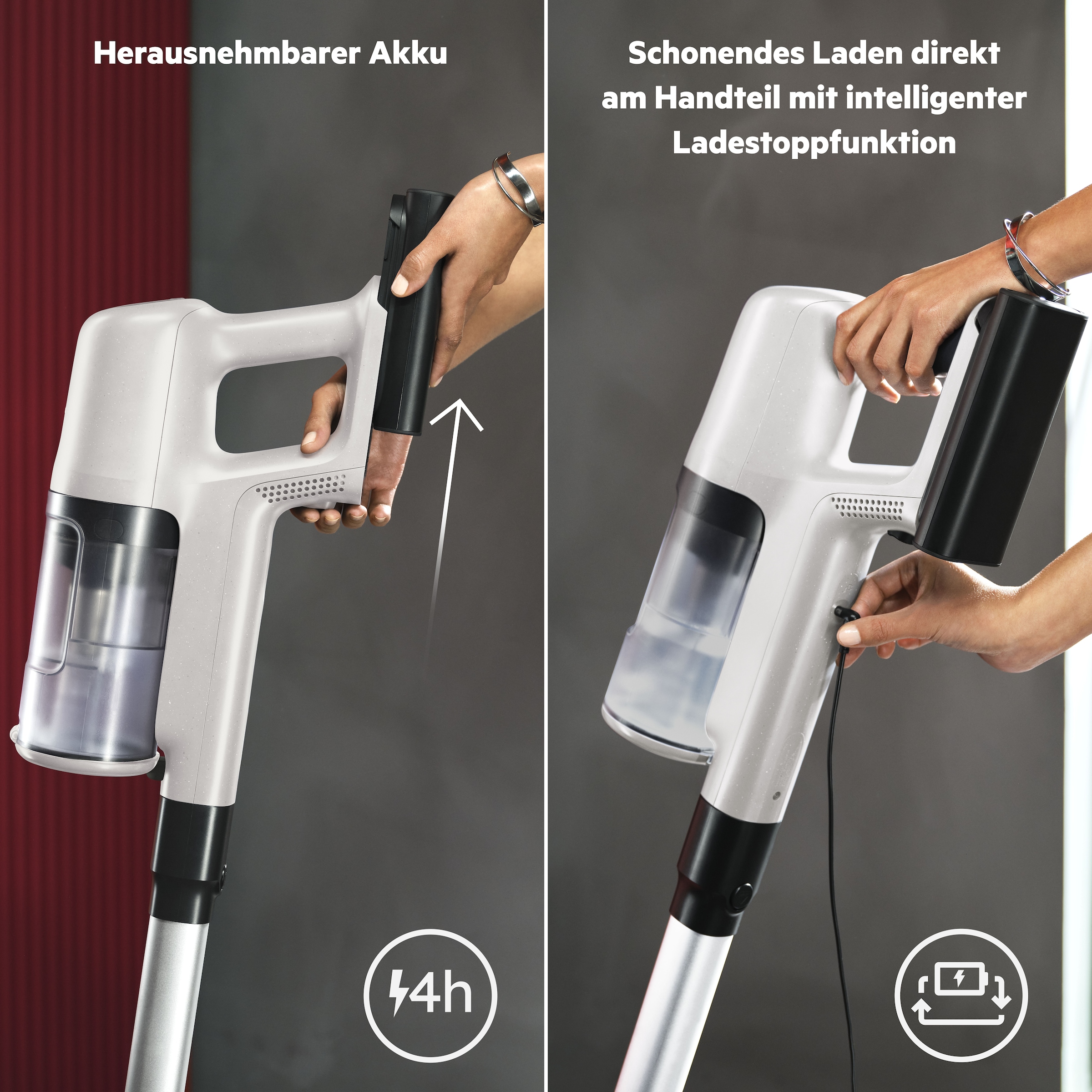 AEG Akku-Hand-und Stielstaubsauger »6000 Staubsauger«, sehr leicht 2,5 kg, 53 % Recyclingmaterial, bis zu 50 Min. Laufzeit