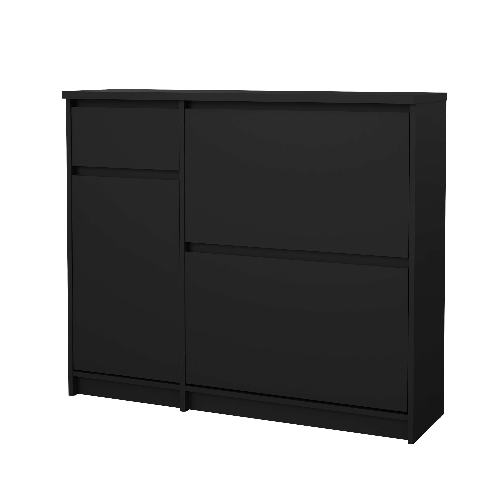INOSIGN Schuhschrank »Naia Schuhaufbewahrung, Schuhkommode, Schuhregal, Garderobenschrank,«, mit 2 Klappen und 1 Tür und 1 Schublade, Breite 109 cm