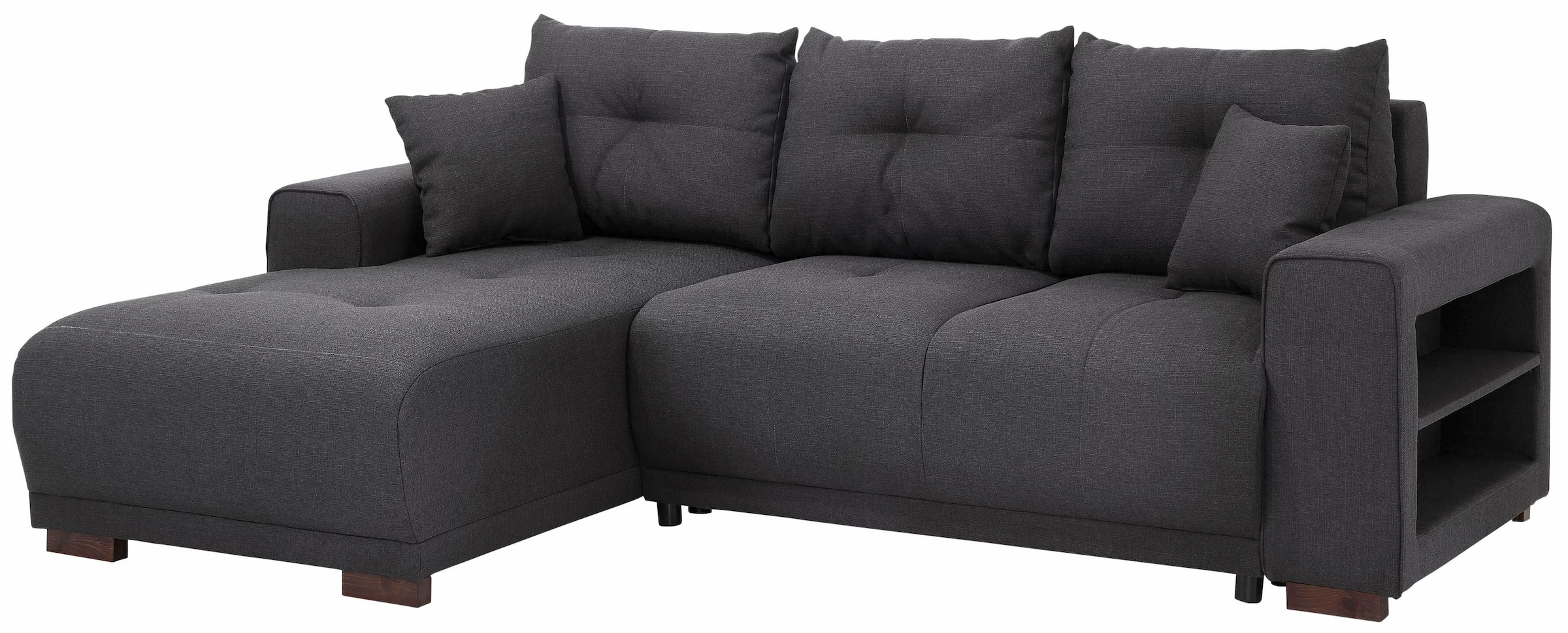 Home affaire Ecksofa »Viborg L-Form« mit Regal in der Armlehne, wahlweise m günstig online kaufen