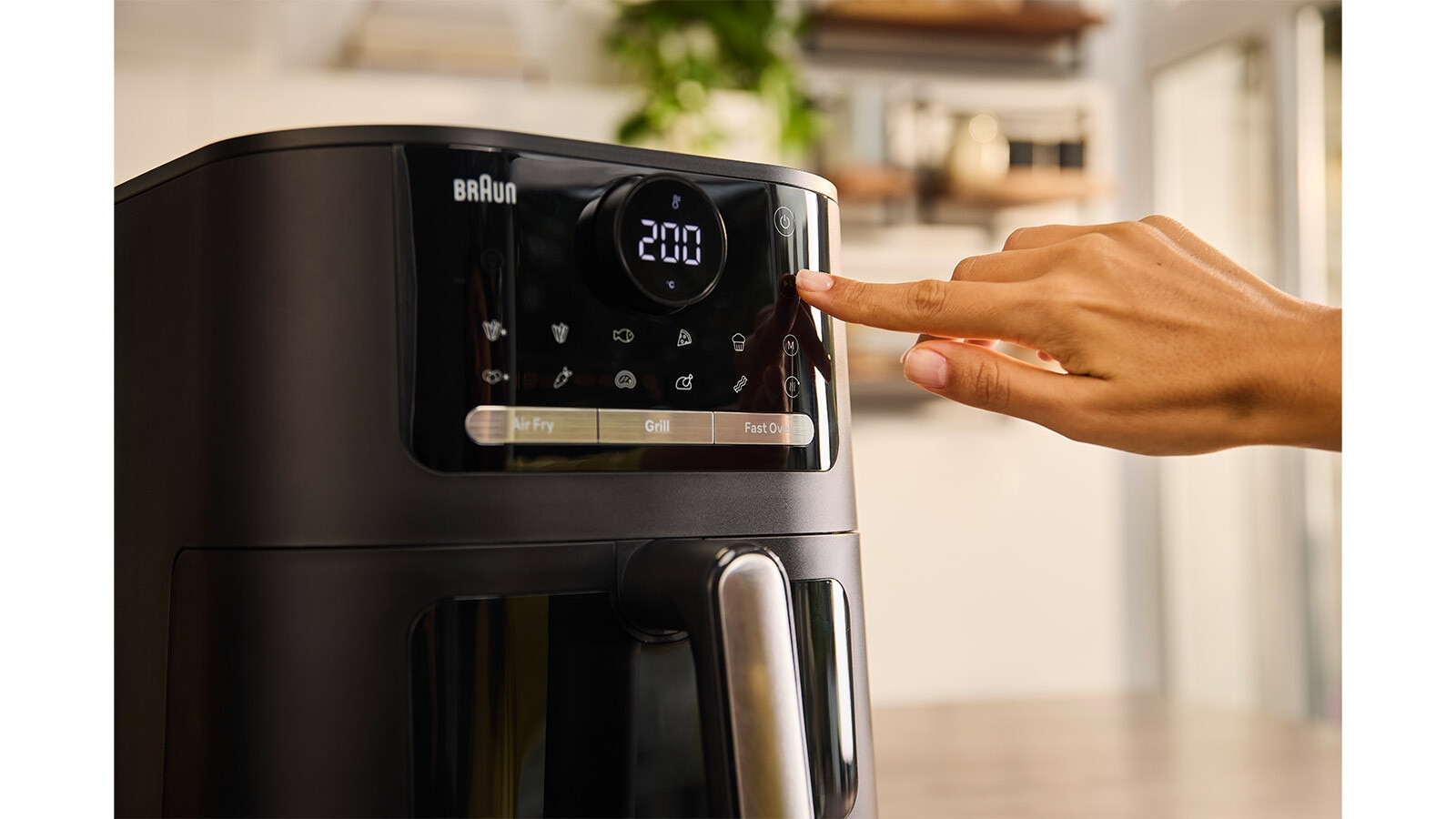 Braun Heißluftfritteuse »MultiFry HF 5073I BK schwarz«, 2000 W, mit Programmablaufanzeige und Restzeitanzeige